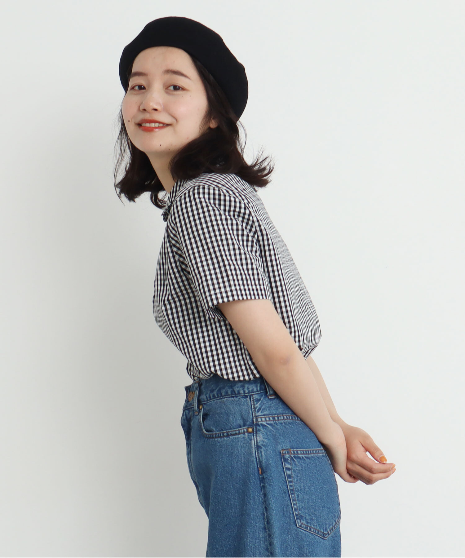 Dot＆Stripes CHILD WOMAN フロッキードット　ブラウス