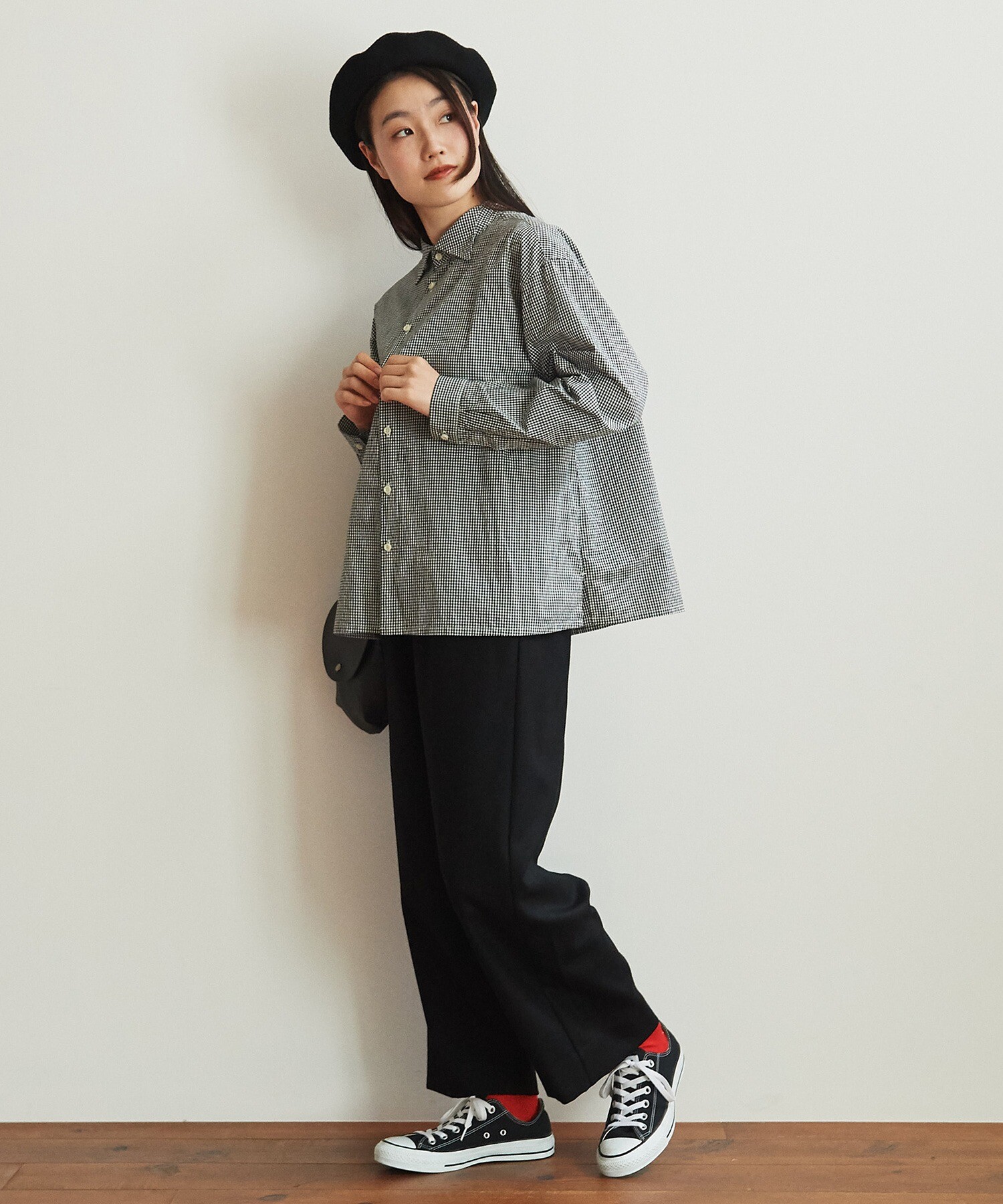 AMBIDEX Store △○100 / 2 ブロード 三角襟シャツ(F シロ