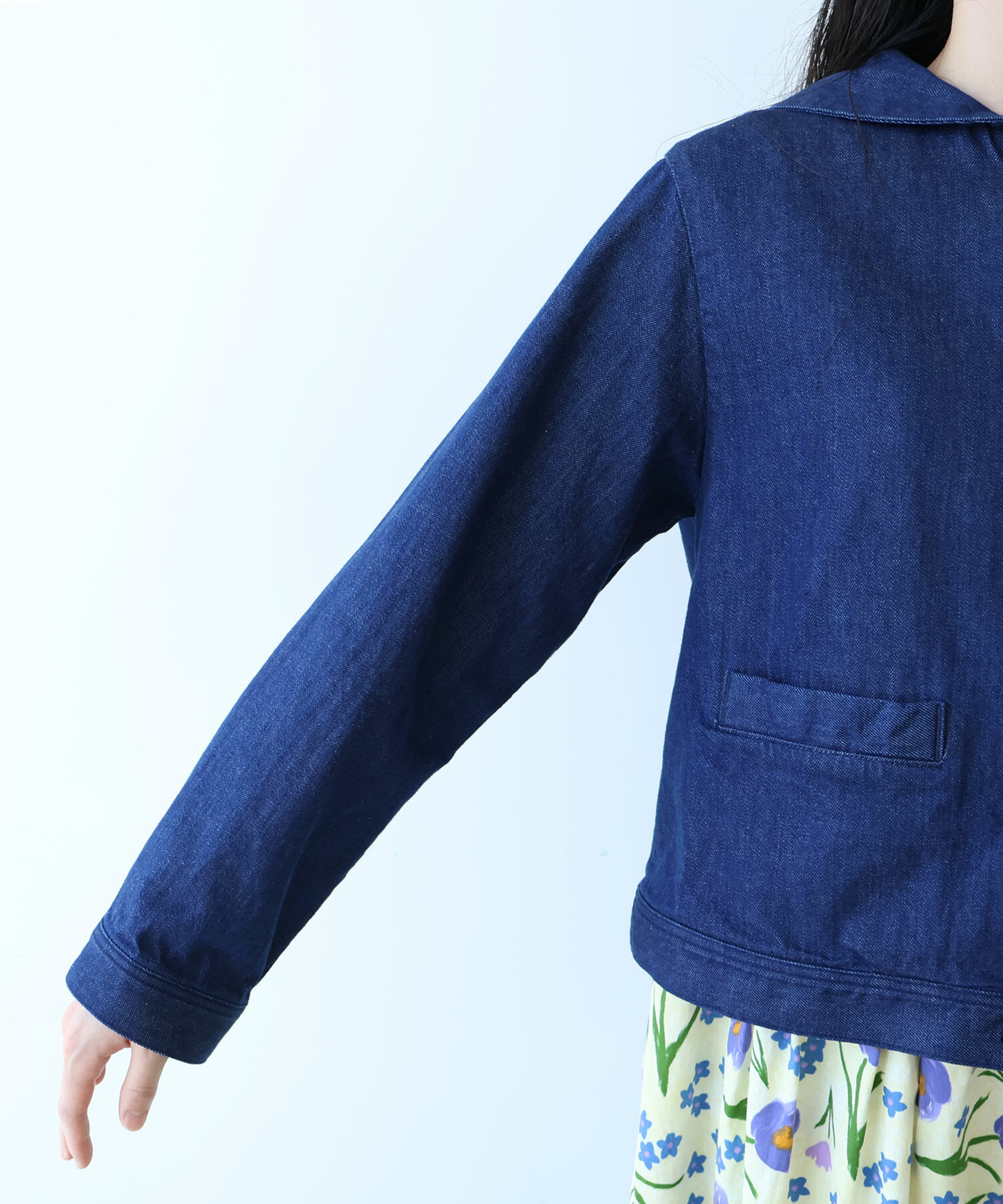 み*ん様 ブルーフルーテッド　32cm スケール模様のプルオーバー キット／パターン – moorit