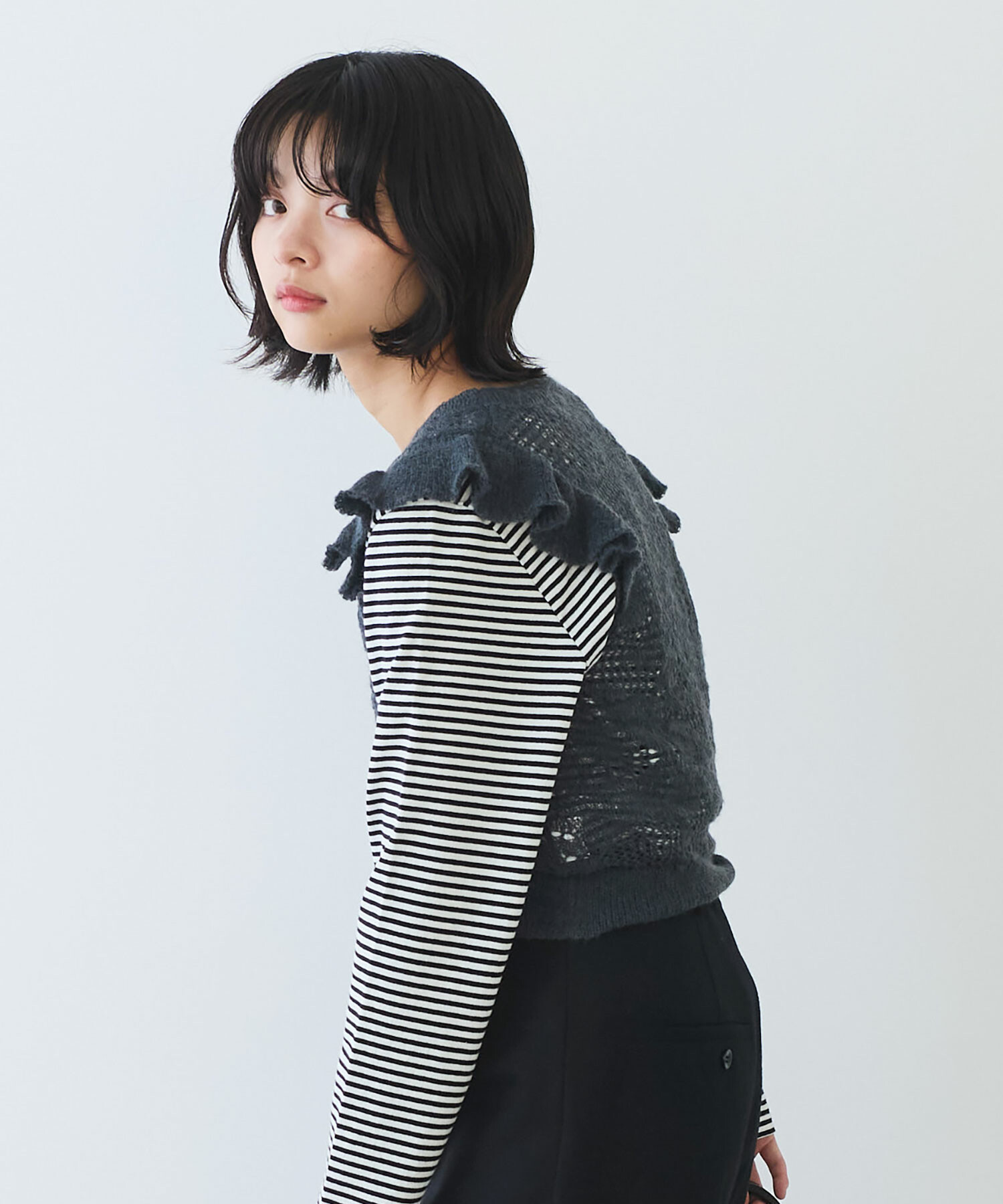 AMBIDEX Store ○ hana hana モヘア ベスト(F アカ): bulle de savon