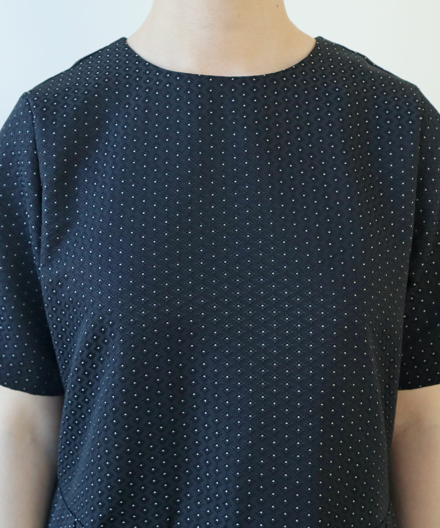 AMBIDEX Store △〇 つぶつぶジャカード プリーツワンピース(F クロ