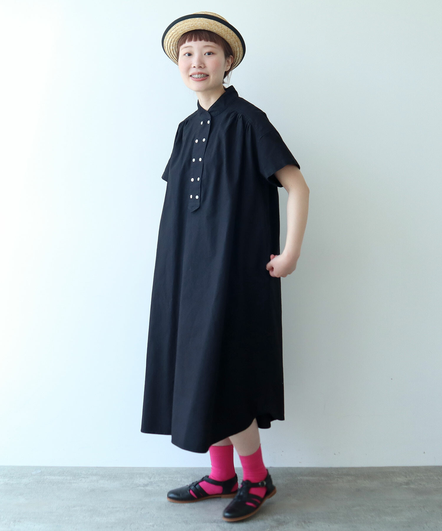 AMBIDEX Store △オックス コック 半袖ワンピース(F アカ