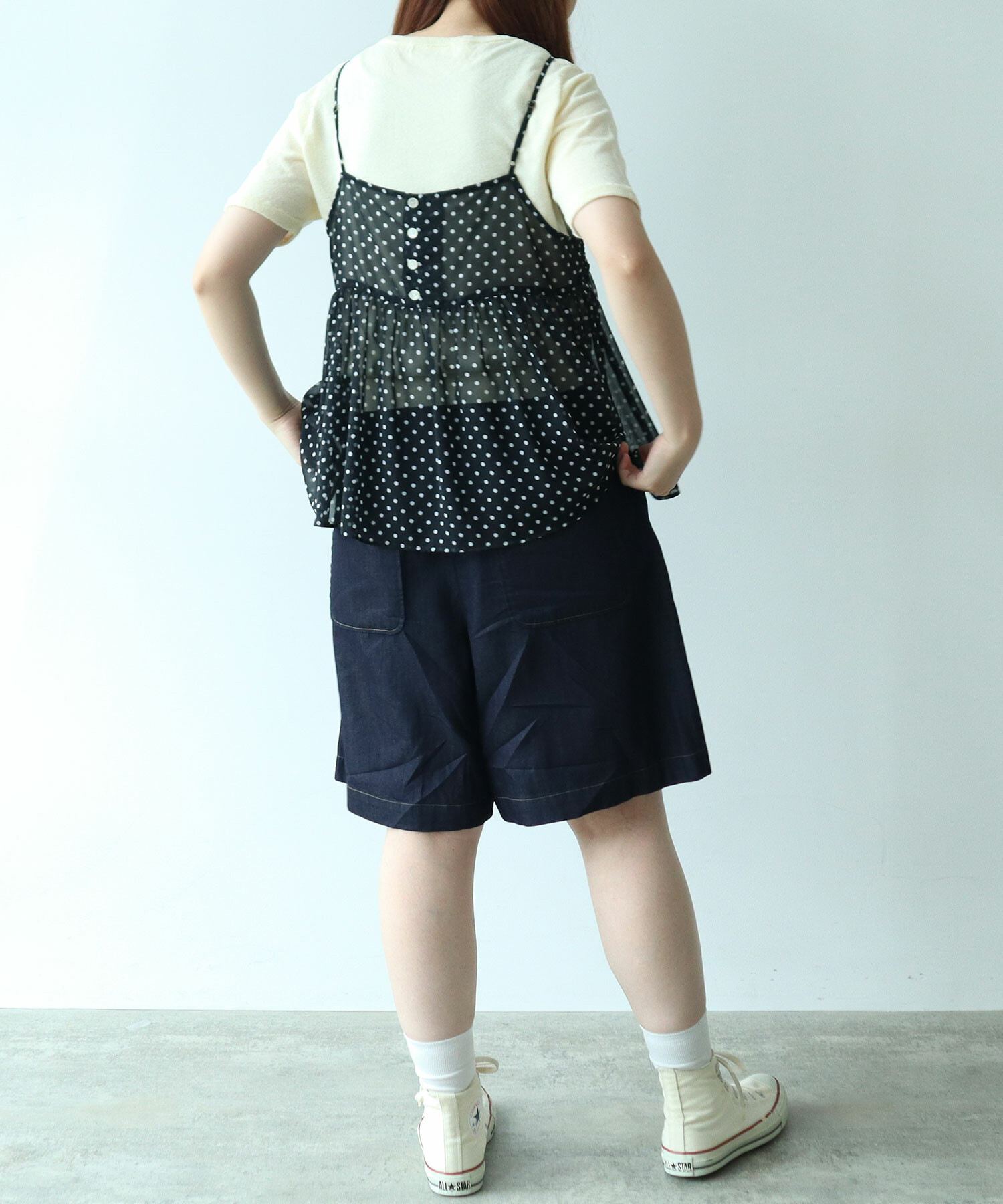 AMBIDEX Store 〇 5.5oz denim キュロットパンツ(F インディゴ