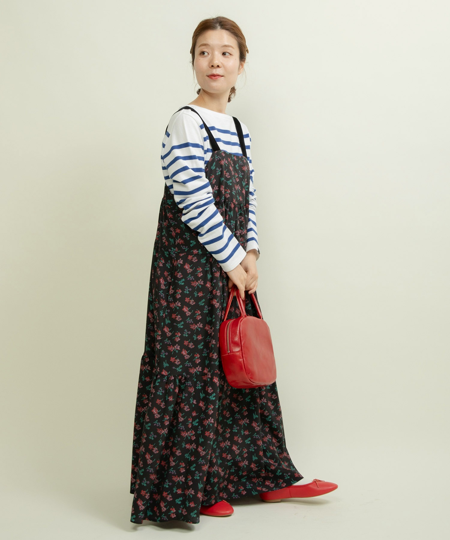 新品 アパルトモン キャミソールワンピース earthy_】リサイクルサテンキャミワンピース[品番：PALW0005867