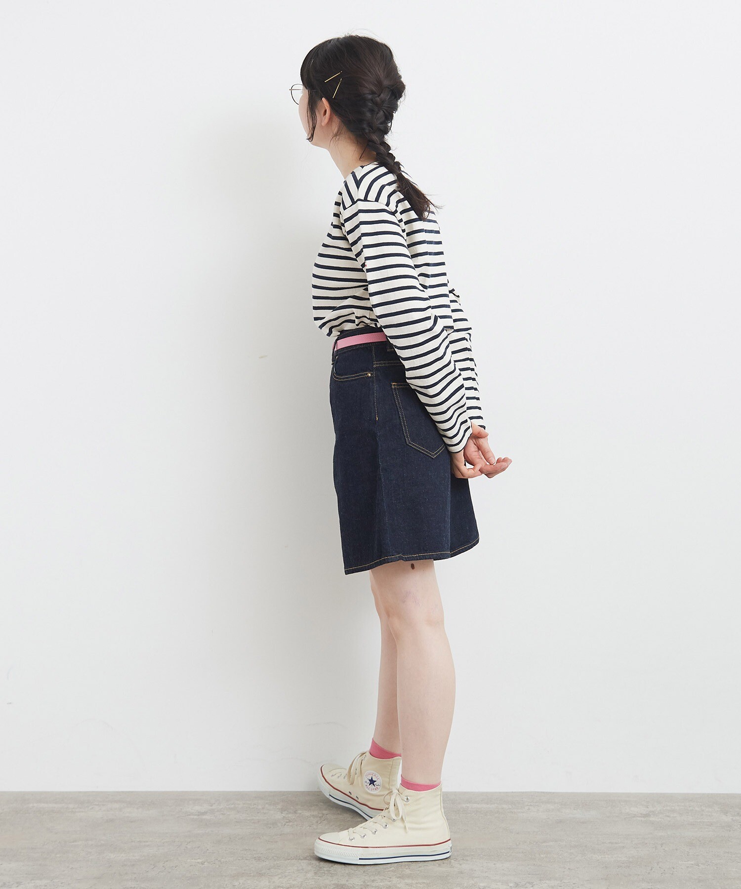 AMBIDEX Store △〇11.36OZムラ糸デニムショートパンツ(36 コン): Dot and Stripes CHILD WOMAN