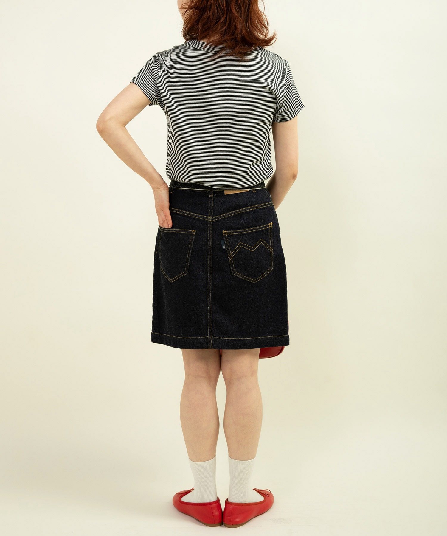 AMBIDEX Store △○11.36OZムラ糸デニム ミニスカート(36 コン