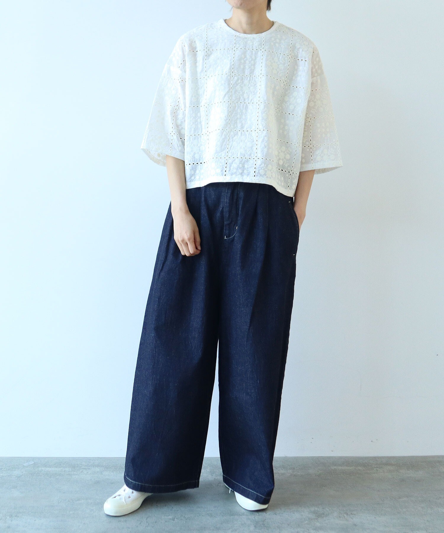 AMBIDEX Store 【予約販売】△○eyelet embroidely haori