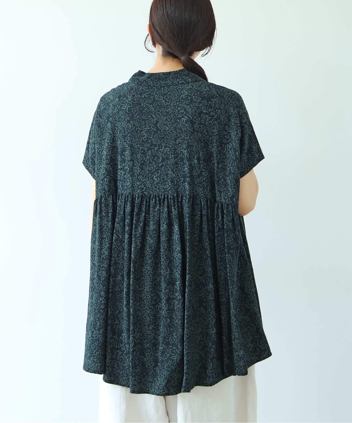 AMBIDEX Store rayon cupla cotton flower print open peprum