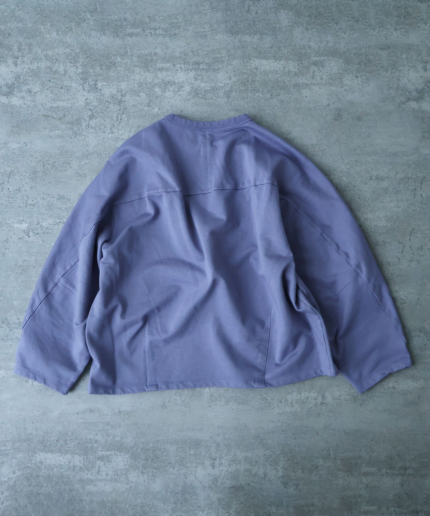 AMBIDEX Store ○highcountコットン裏毛cocoonプルオーバー(F サックス