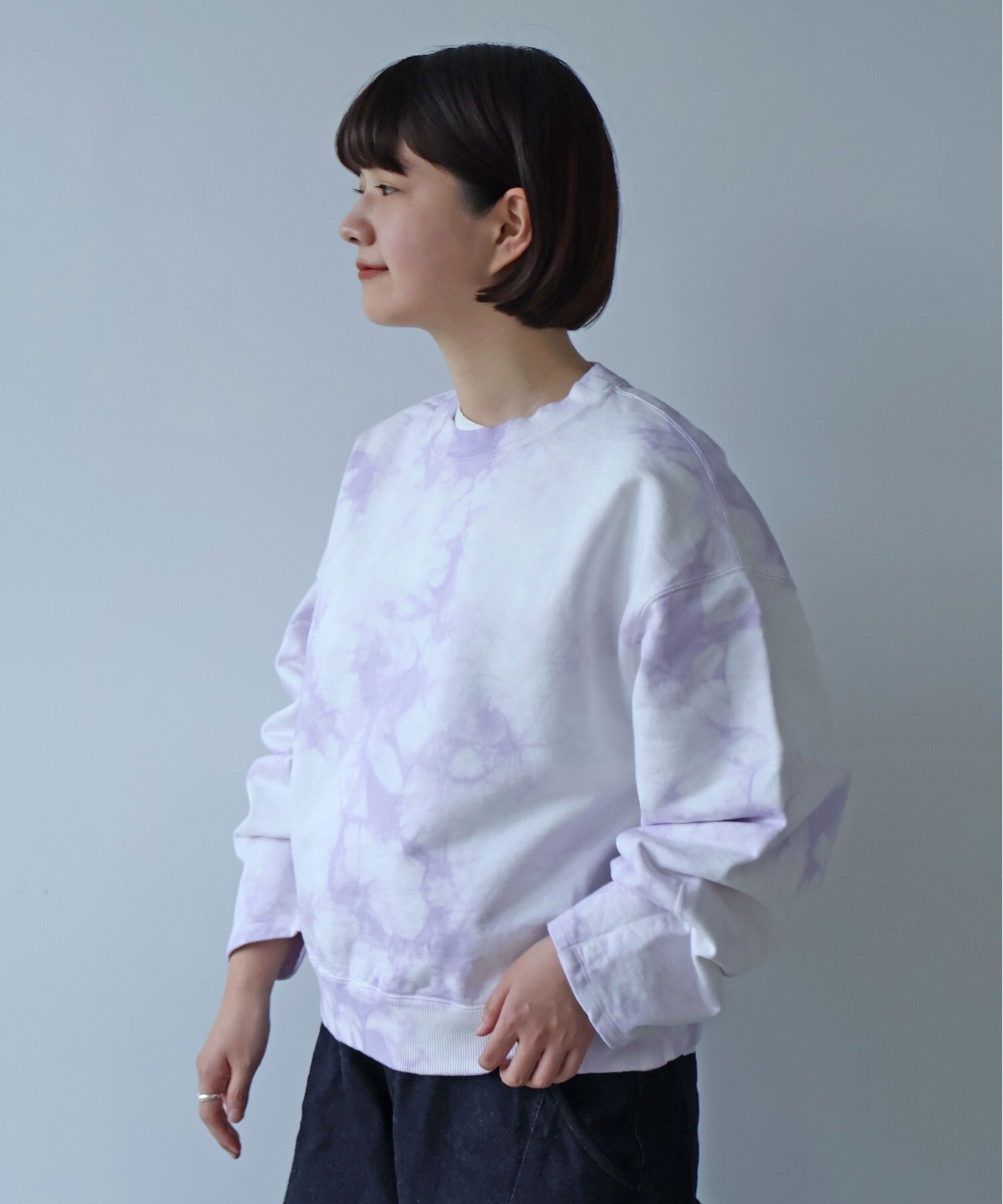 AMBIDEX Store 【予約販売】○highcount コットン裏毛 ムラ染め short