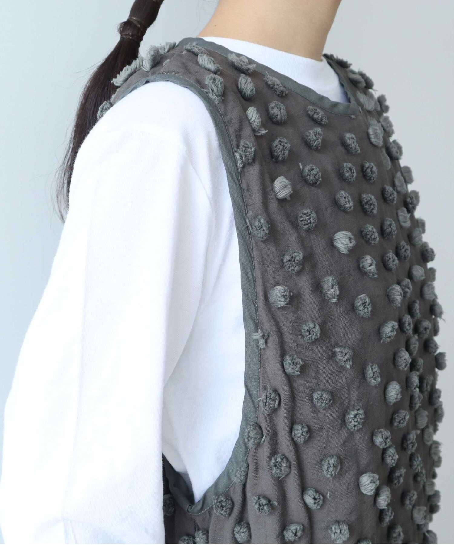 AMBIDEX Store ○ボンボンドットジャカード クルーネック AMBIDEX Store ○ボンボンドットジャカード クルーネック