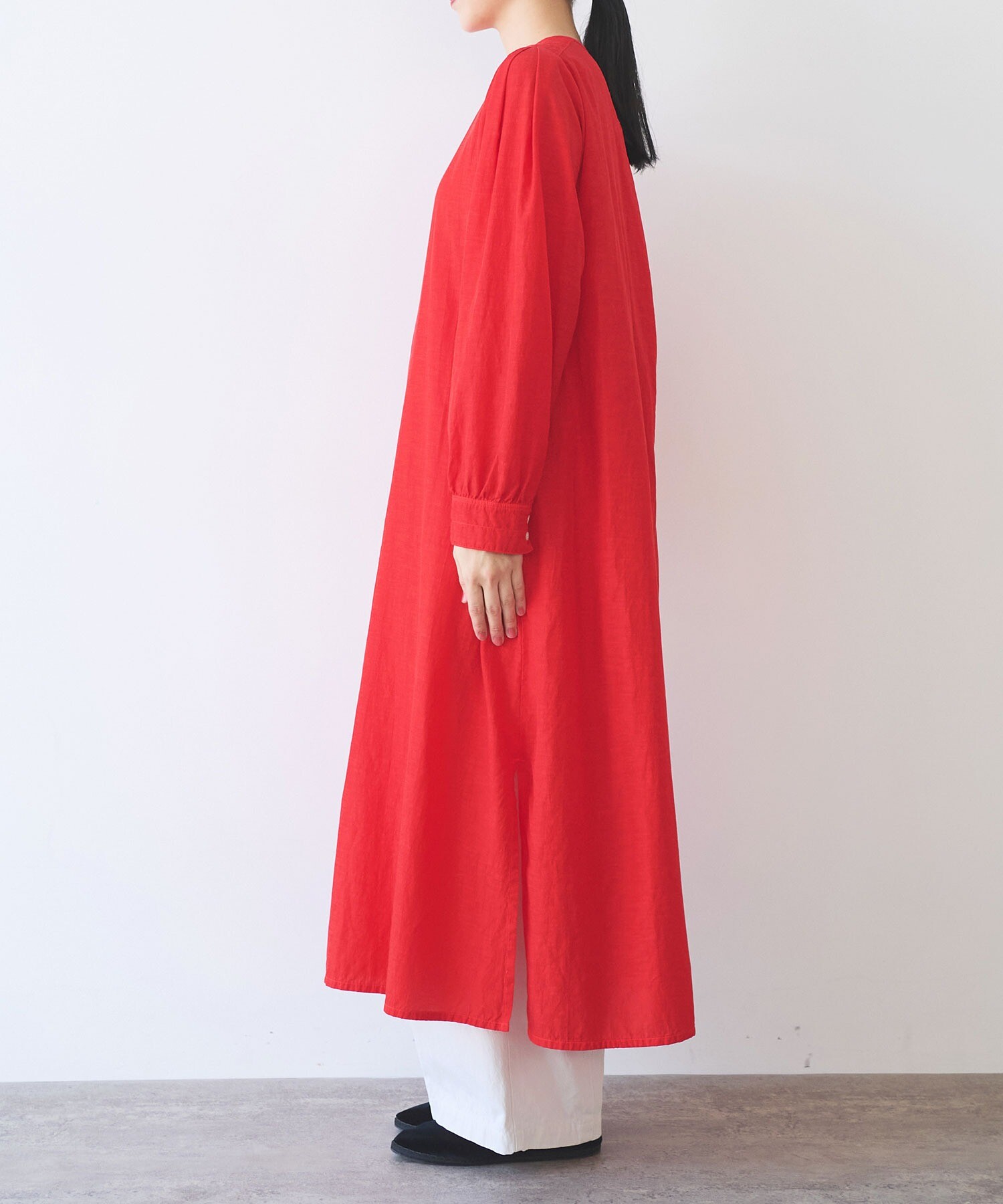 AMBIDEX Store ○recycled cotton tuck ワンピース(F シロ): yuni