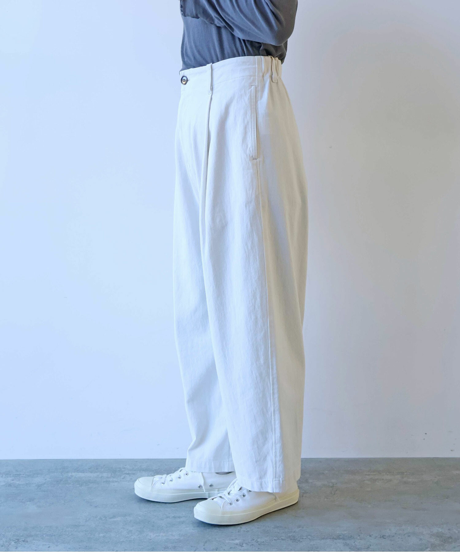 AMBIDEX Store 60/2強撚コットン バックゴムパンツ(F ピンク): yuni