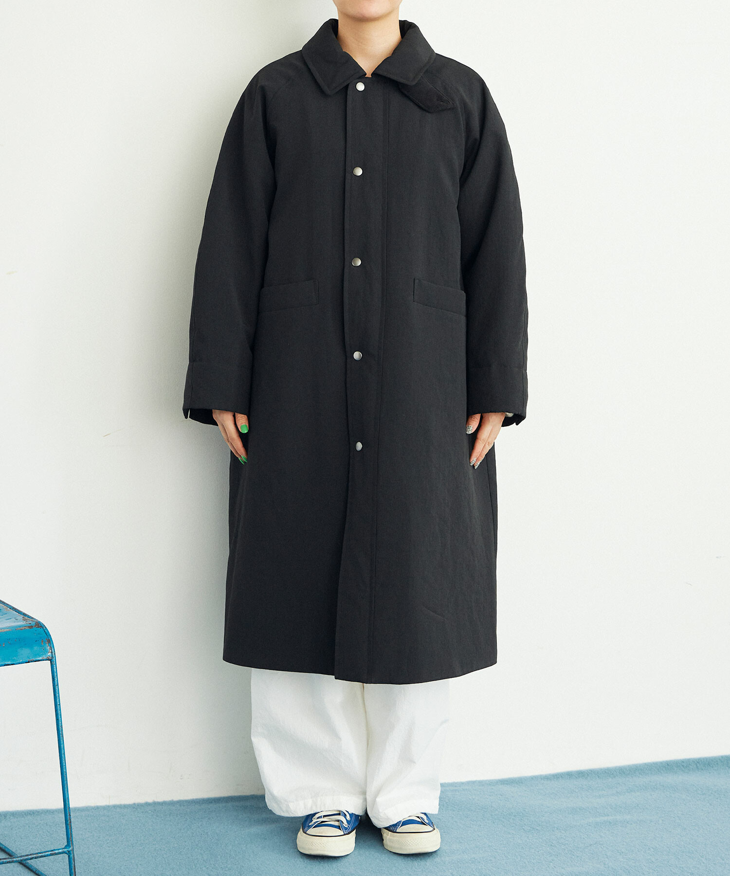 AMBIDEX Store ○LIGHT DICROS AIRO ステンカラーコート(F IVORY