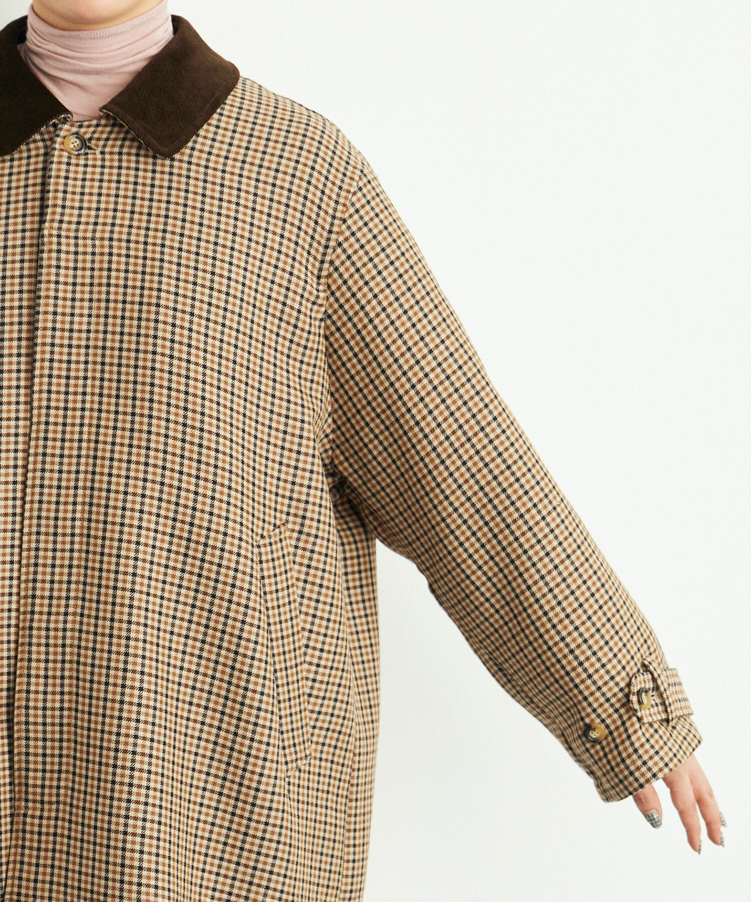 AMBIDEX Store gunclub check ステンカラーコート(F NAVY CHECK): buoybuoy