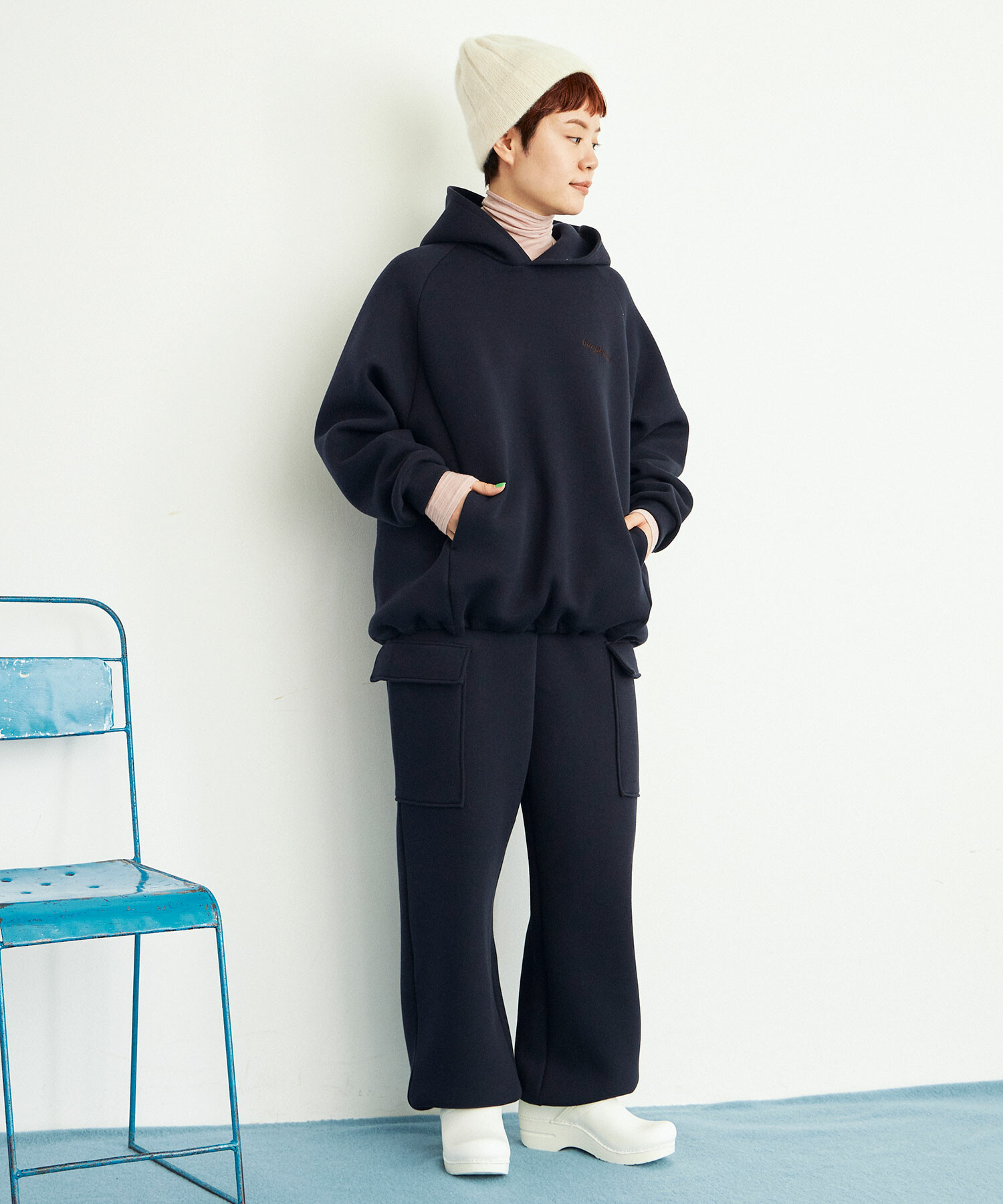 AMBIDEX Store ○ダンボールニット パーカー(F LIGHT GREY): buoybuoy