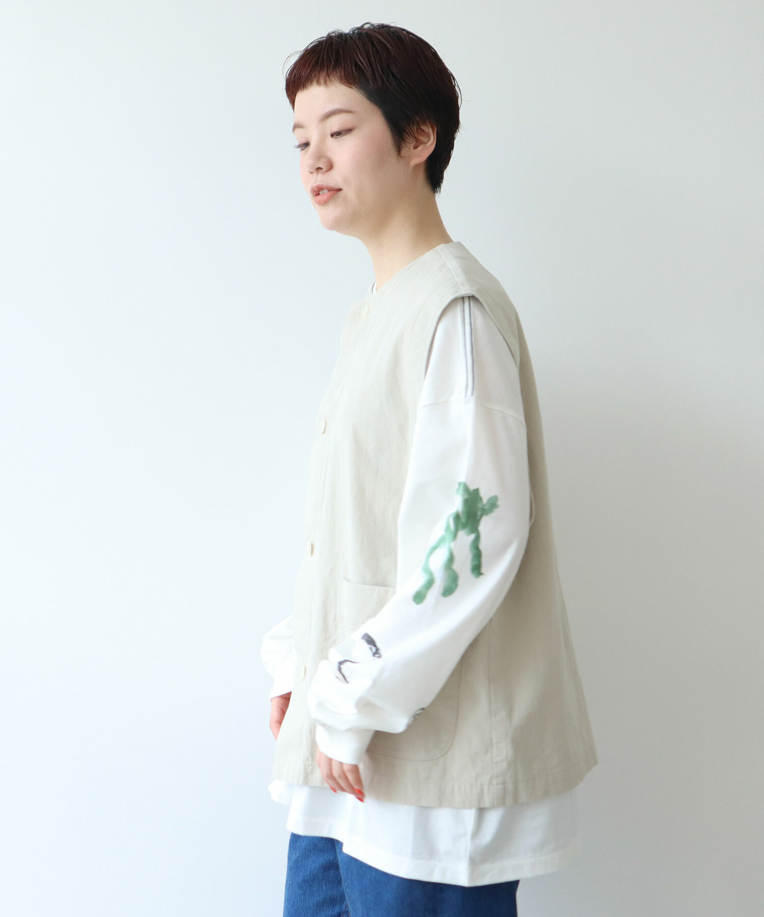 AMBIDEX Store ○強撚TWILL ジレ(F BLACK): FLAT-cic-HATENA AMBIDEX Store ○強撚TWILL ジレ(F BLACK): FLAT-cic-HATENA