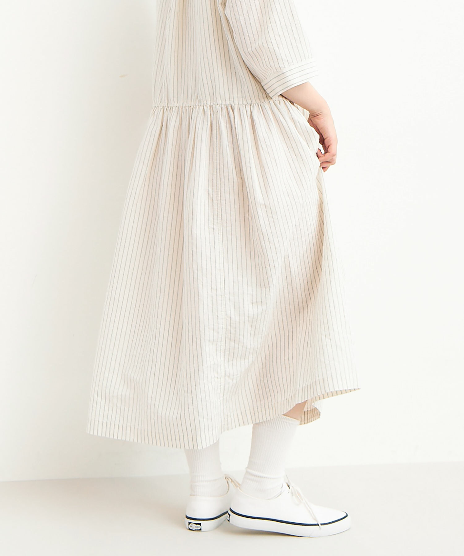 AMBIDEX Store ○ORGANIC コットン/リネン シャツドレス(F IVORY AMBIDEX Store ○ORGANIC コットン/リネン シャツドレス(F IVORY