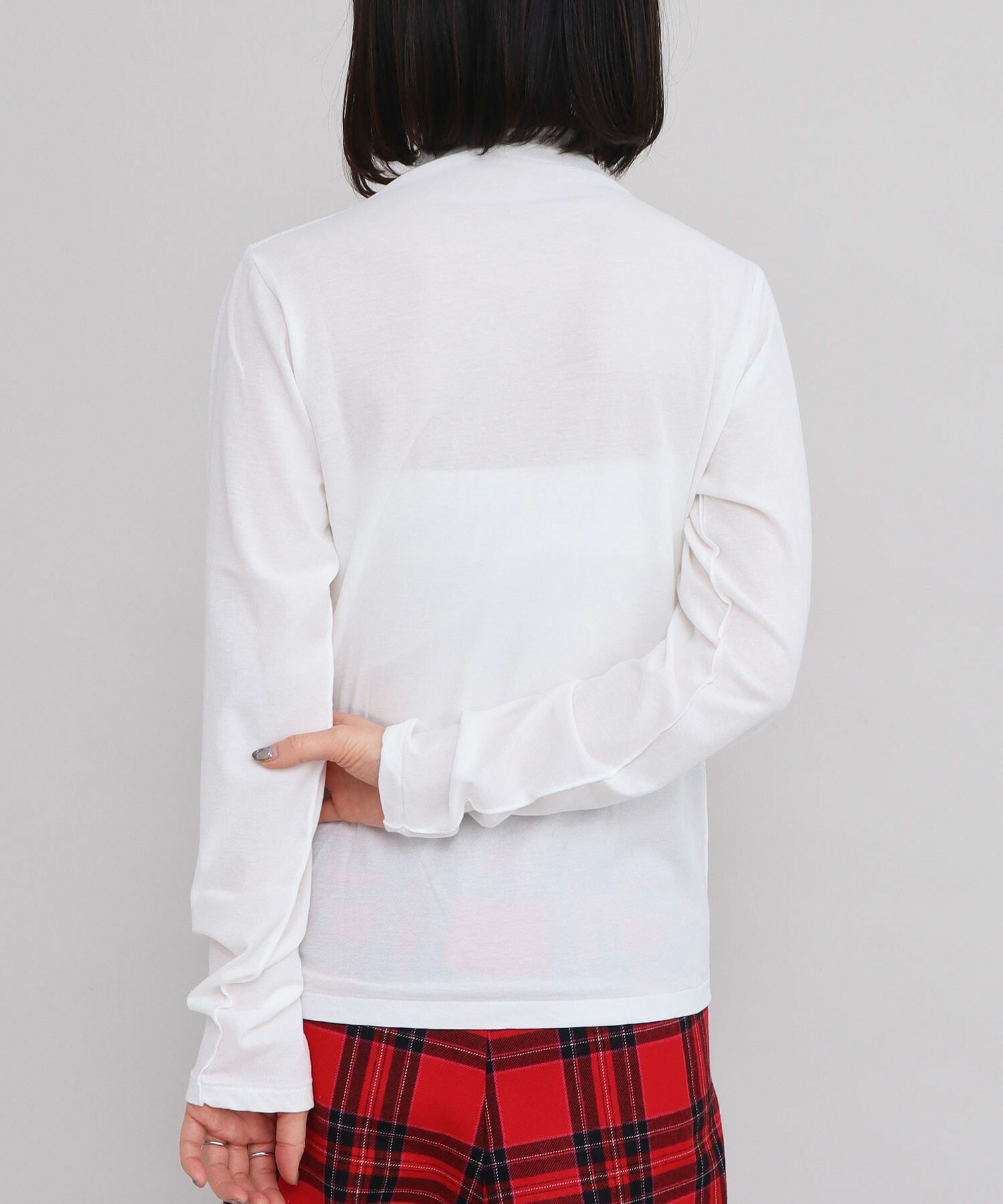 AMBIDEX Store △GV天竺ハイネック長袖プルオーバー(F クロ): iki