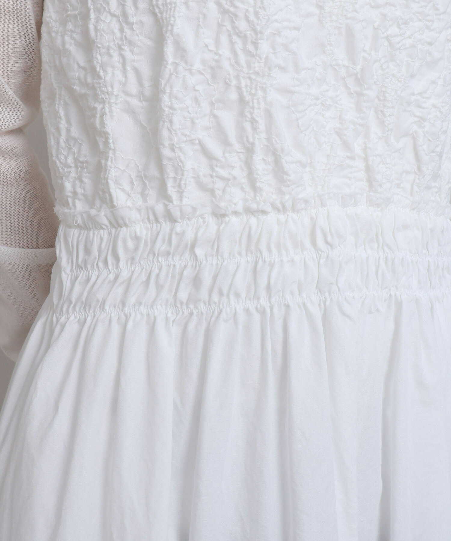 新品タグ付き　IKI 切り替えフリルギャザーワンピース Gauze# スイッチングギャザー フリルワンピース 3色 - toritoRu