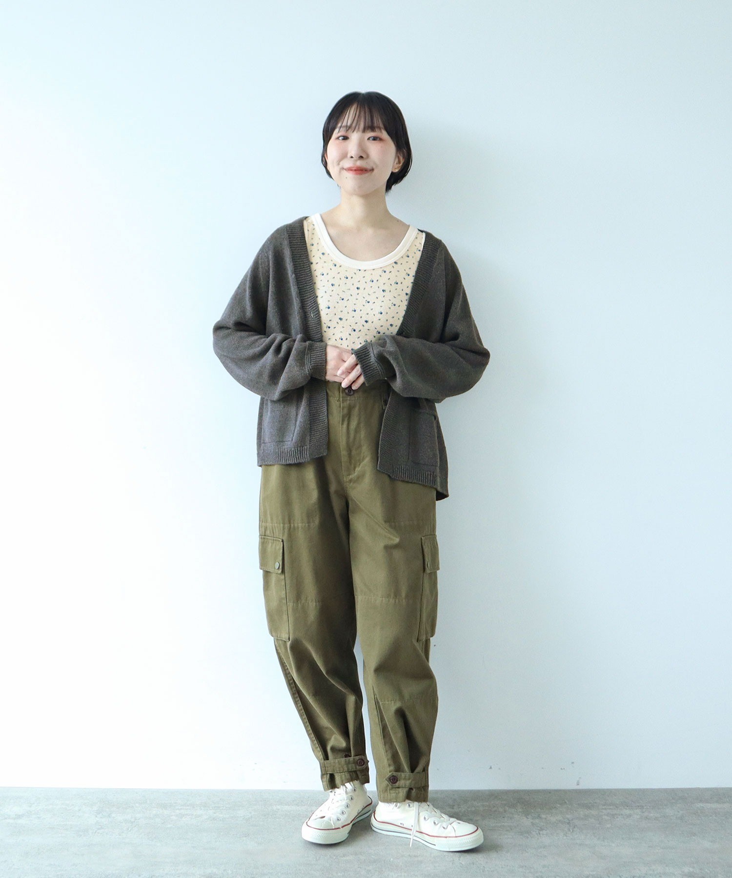 AMBIDEX Store 【予約販売】○USEDサーマル小花プリント タンク