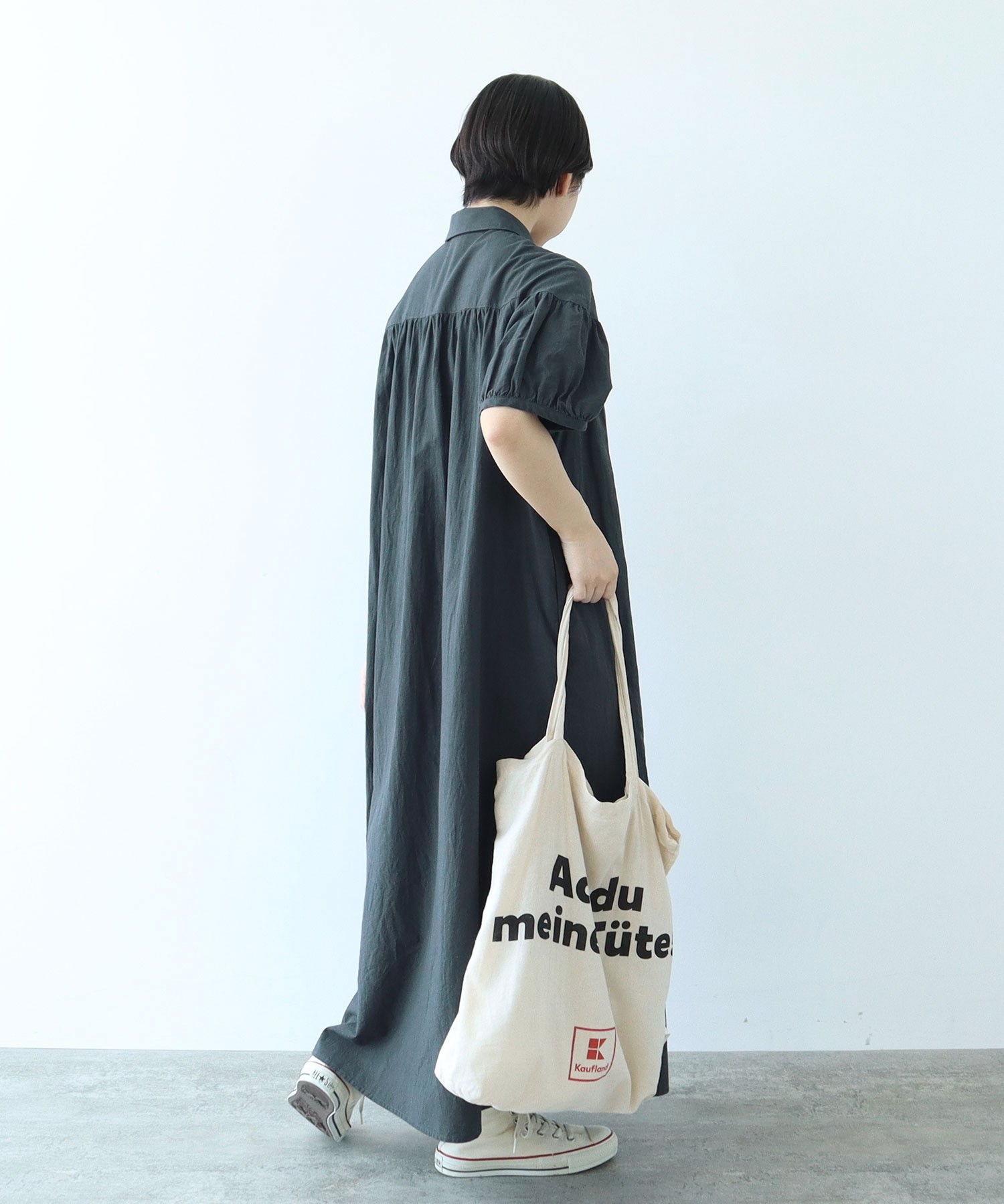 AMBIDEX Store 【予約販売】○コットンリネン 丸襟ギャザー AMBIDEX Store 【予約販売】○コットンリネン 丸襟ギャザー