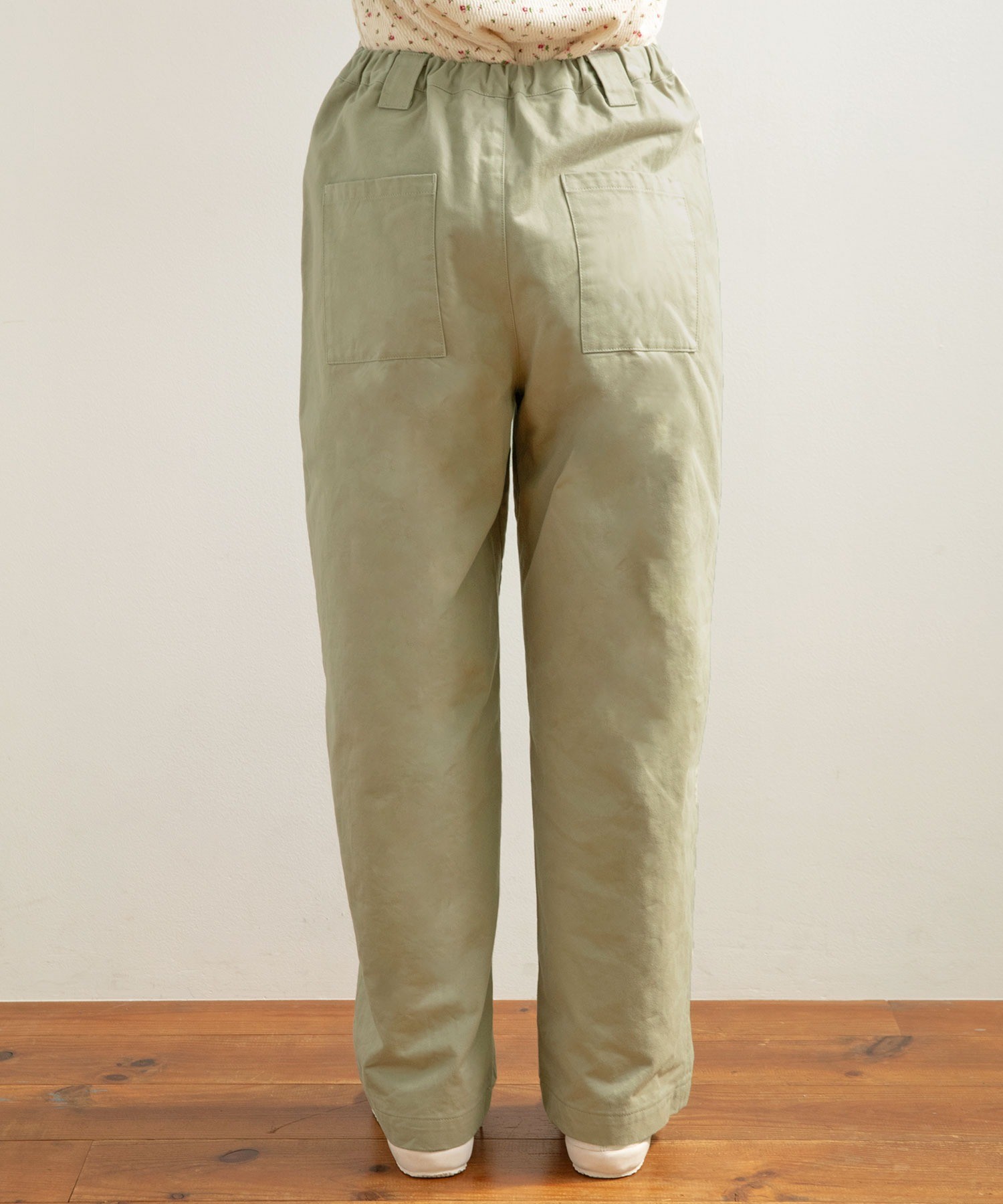 AVONTADE ベージュ チノパン 未使用 AMBIDEX Store ○雲斎ナチュラルヴィンテージワッシャー チノ後ろ