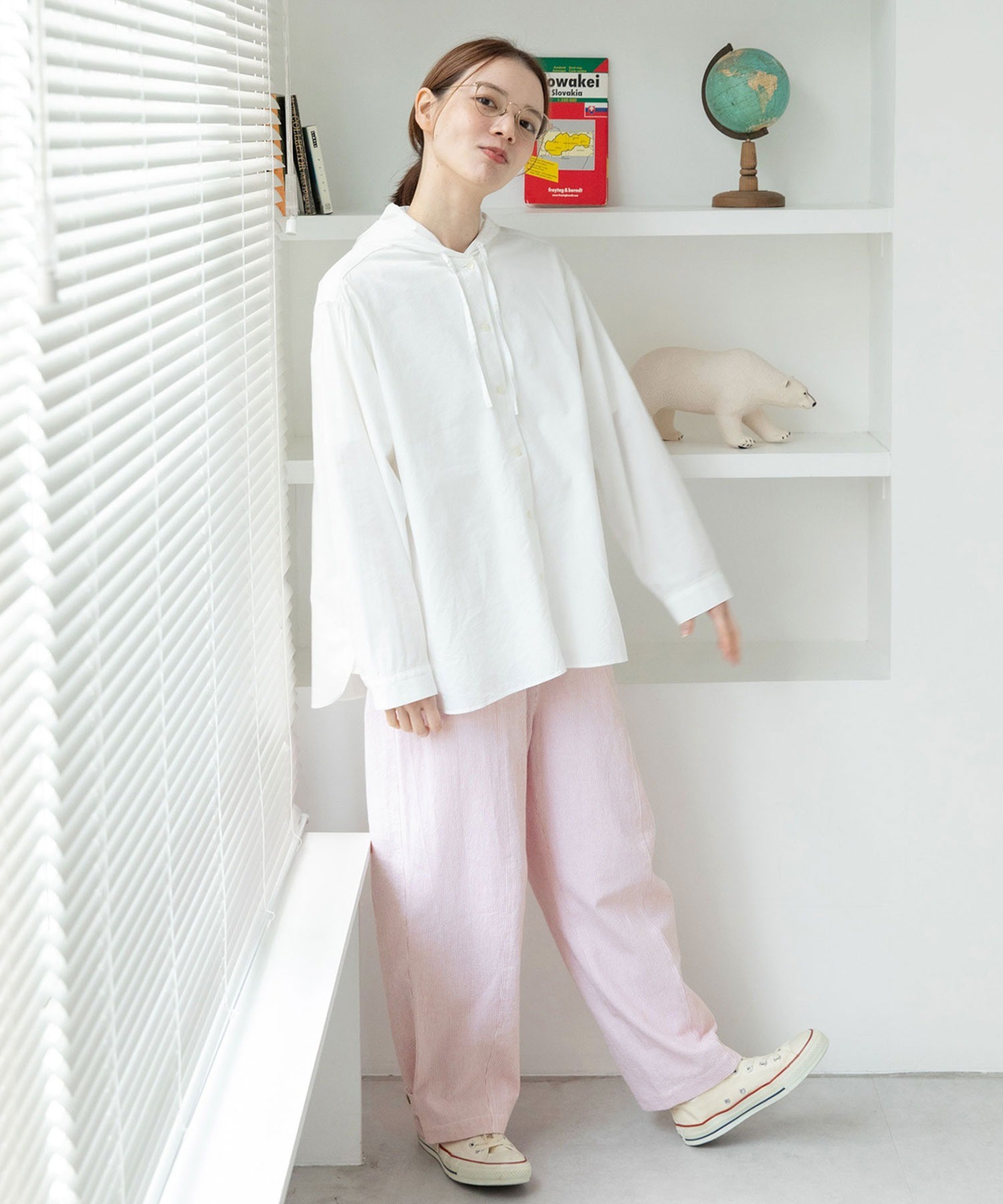 AMBIDEX Store ○シボコットン 切り替えパンツ (セットアップ