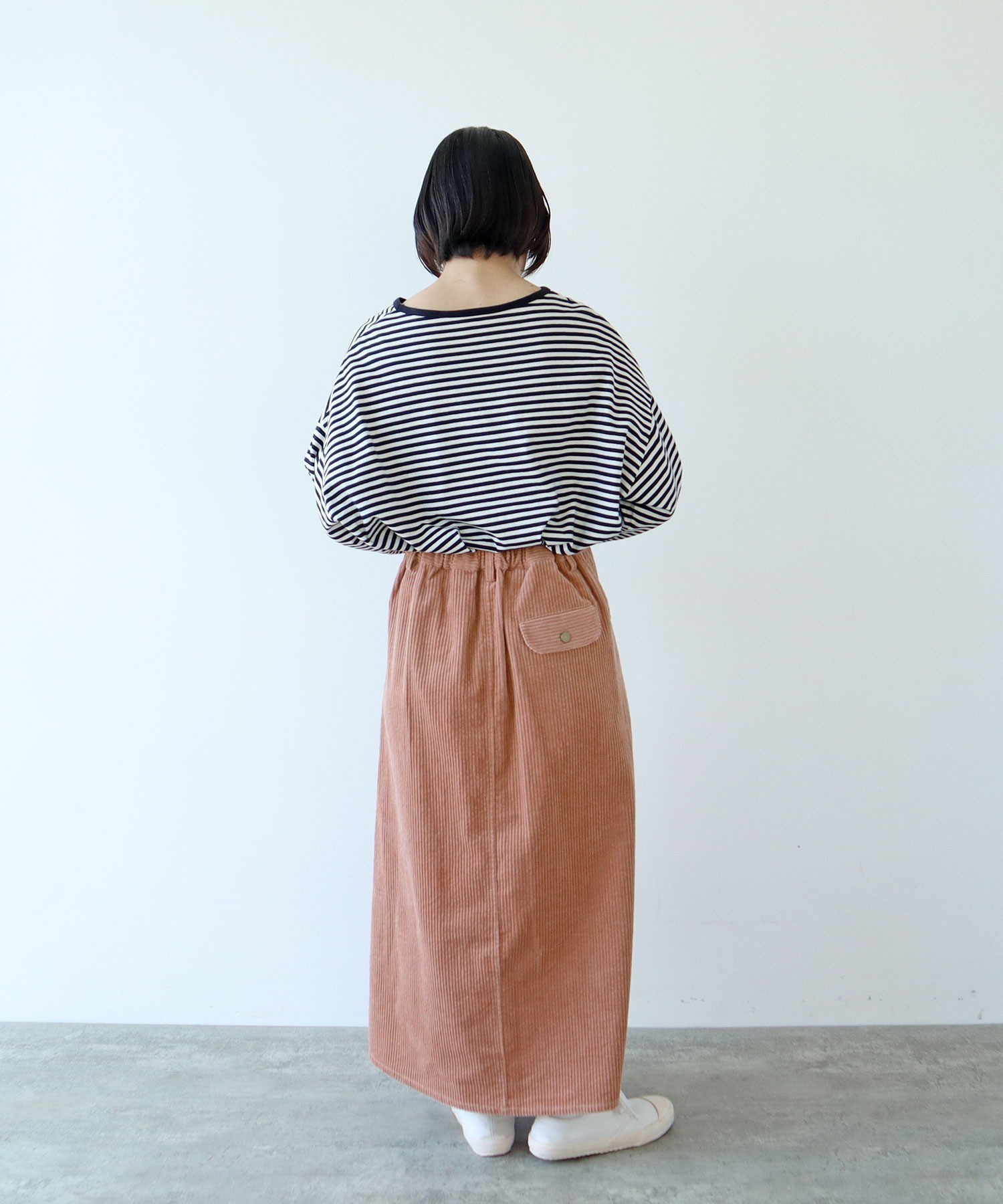 AMBIDEX Store ○6Wコーデュロイ パッチポケットロングスカート(F