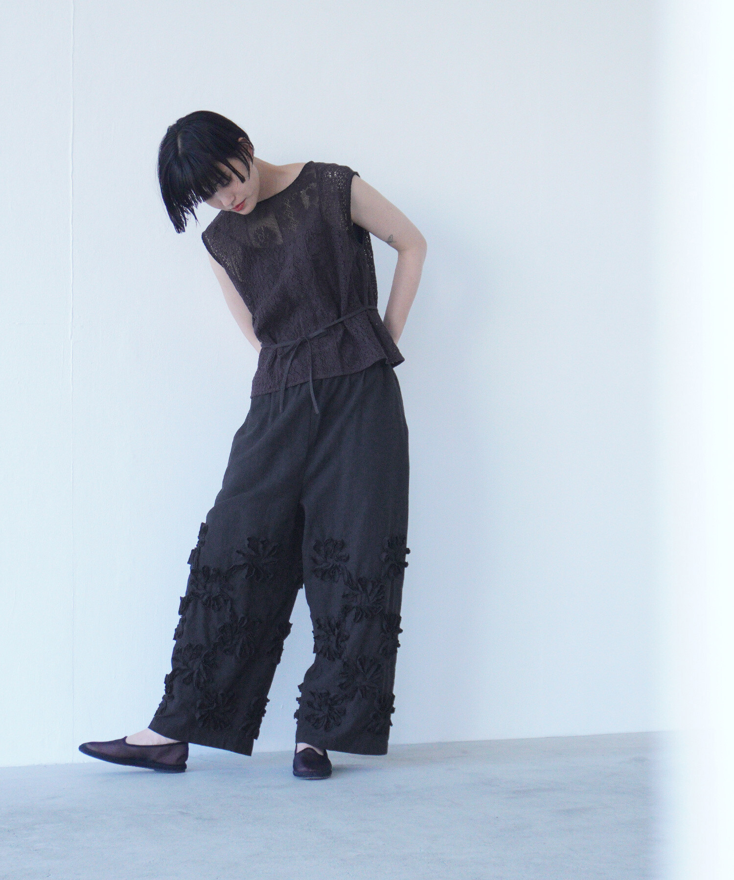 AMBIDEX Store 〇lasew ノースリーブブラウス(F キナリ): FLAT