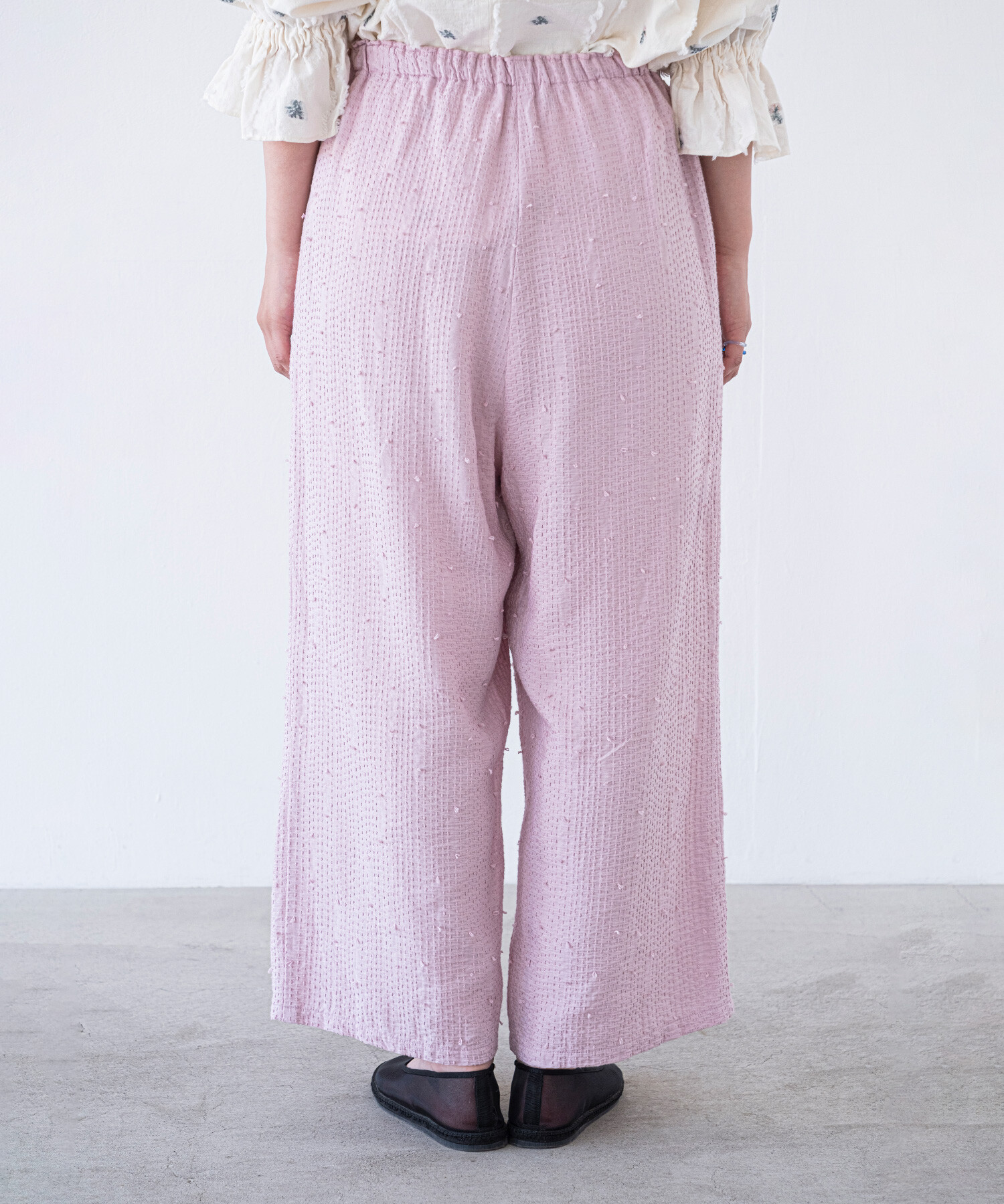 AMBIDEX Store 【予約販売】〇sashiko jacquard ギャザーワイド