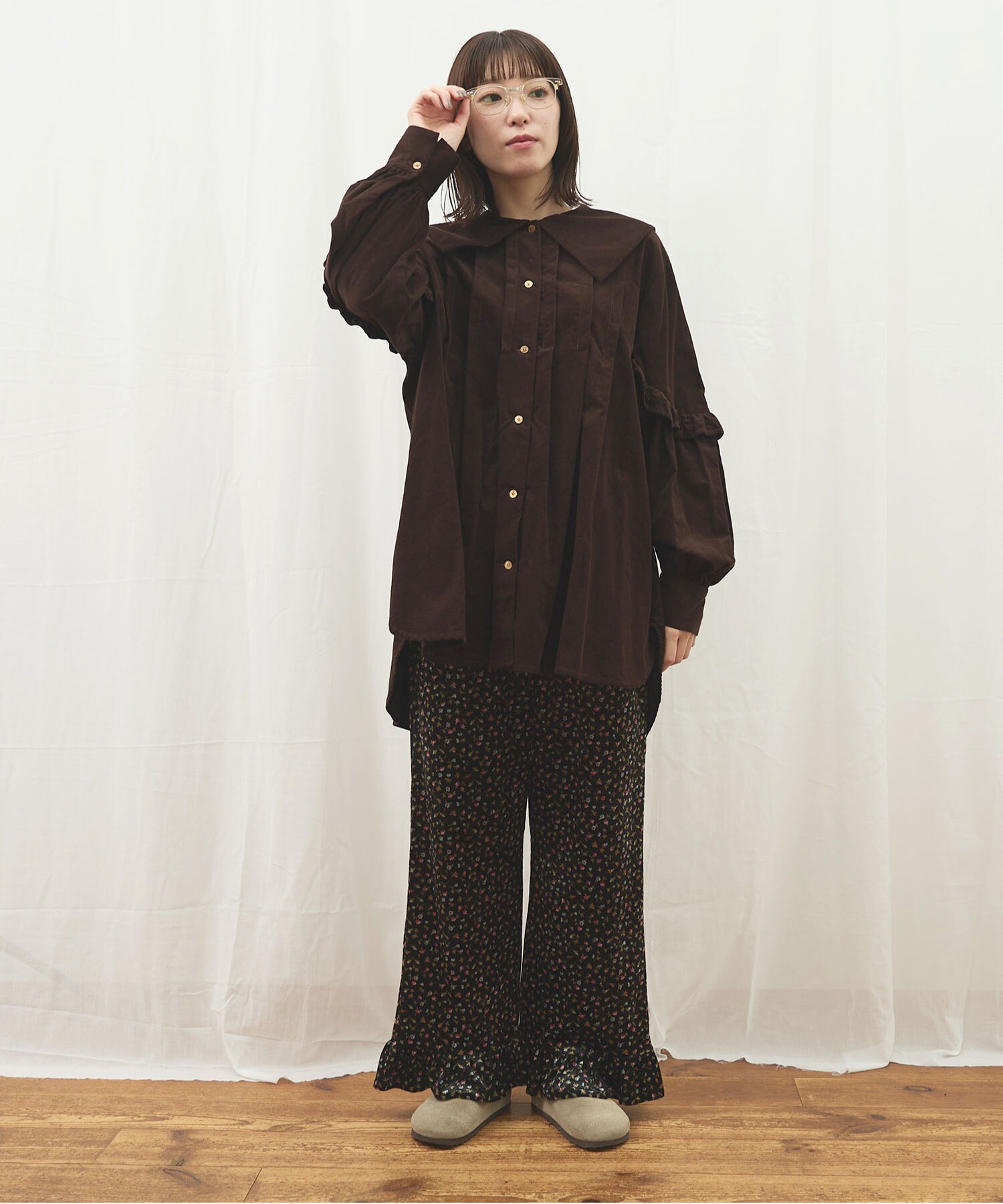 トップス fig London shirt corl blouse AMBIDEX Store 〇shirt corl blouse(F ピンク): l'atelier du savon