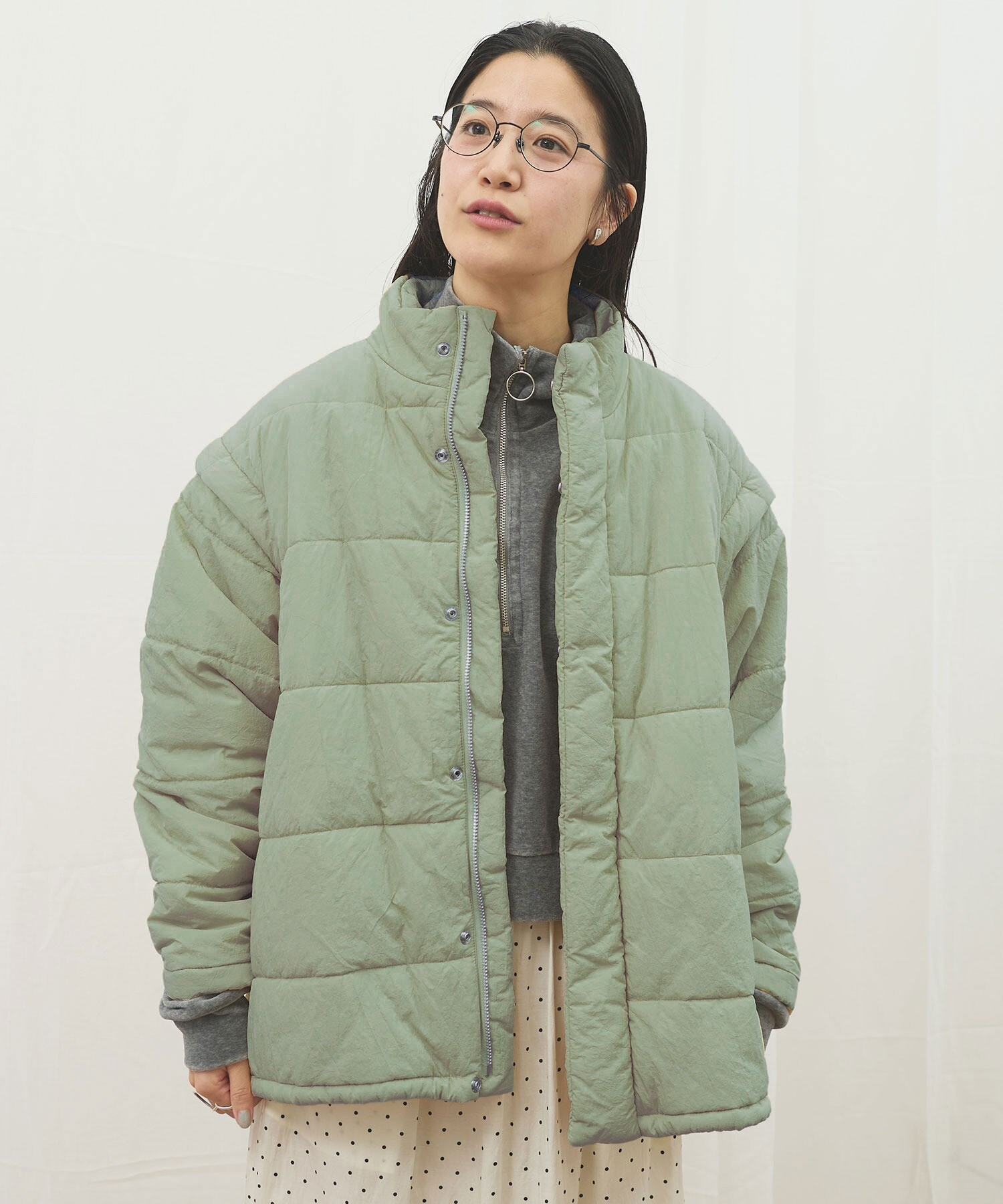 AMBIDEX Store 〇puff 2way coat(F ベージュ): l'atelier du savon