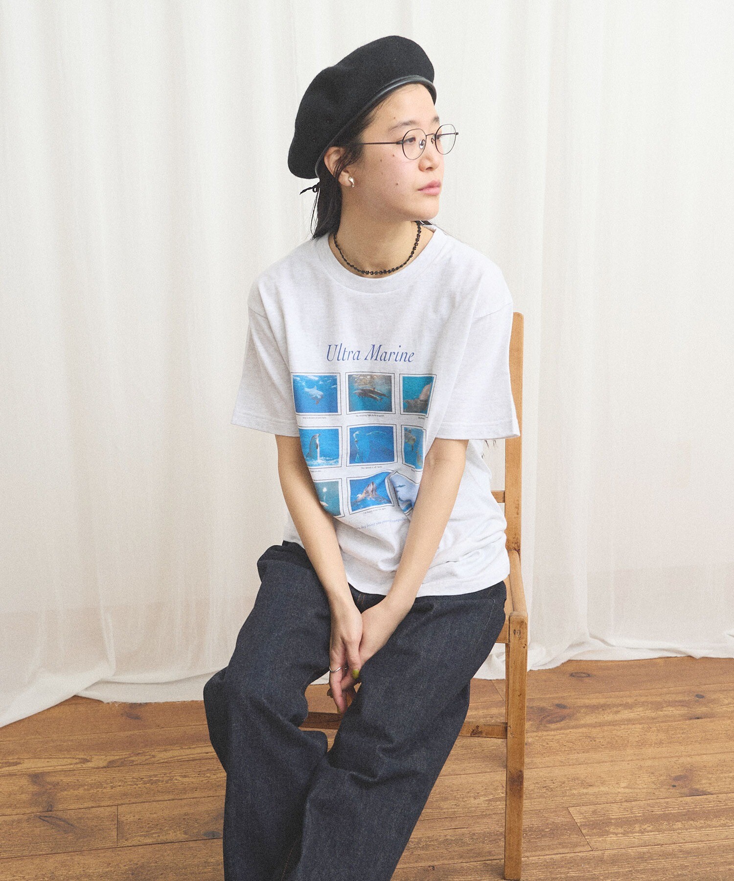 figLondon ボーダーT SIDE23-183 ボーダー長袖Tシャツ