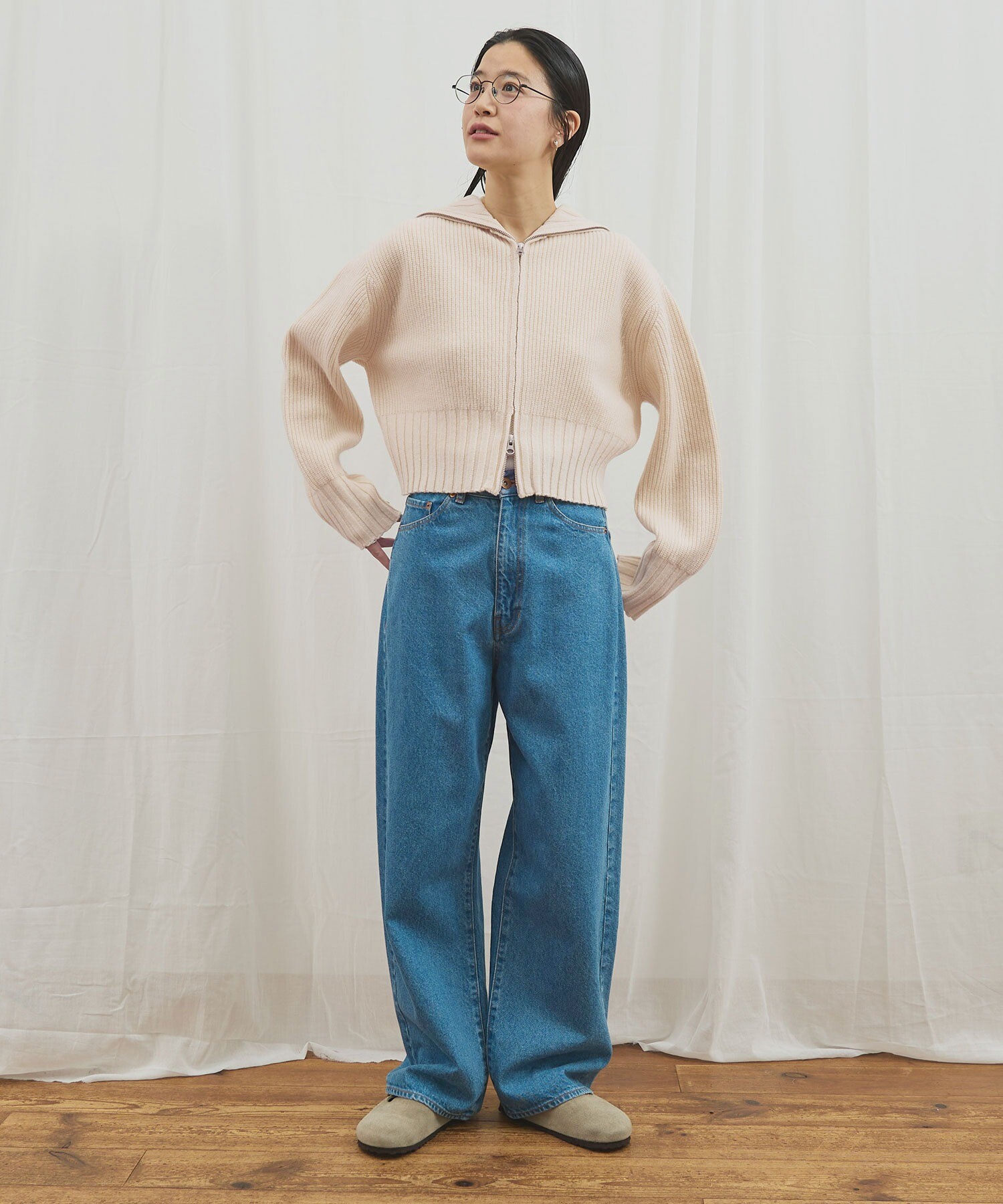 AMBIDEX Store 〇AIR WOOL zip cardigan(F コゲチャ): l'atelier du savon