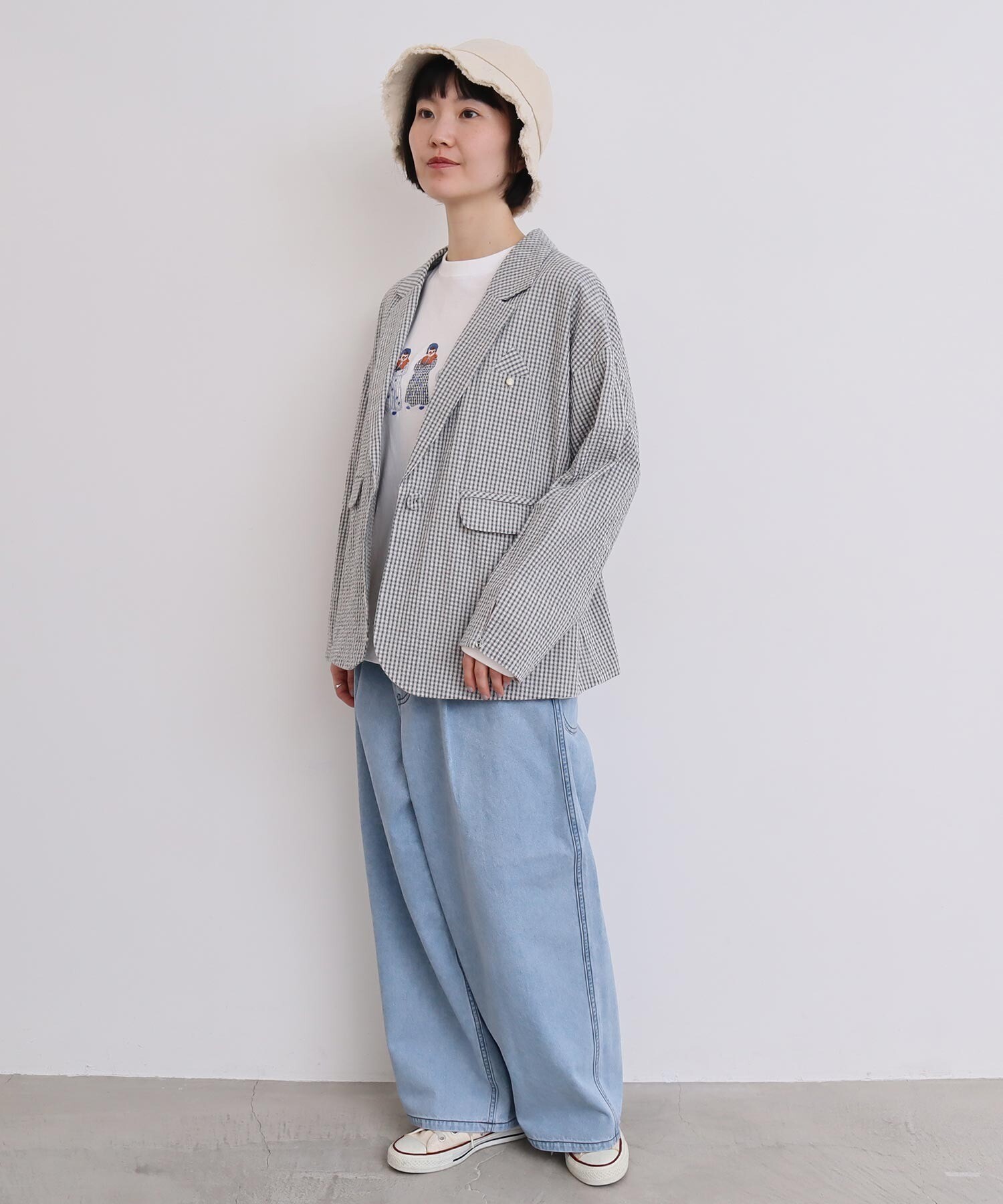 AMBIDEX Store ○ちょいまるデニムパンツ(F サックス): l AMBIDEX Store ○ちょいまるデニムパンツ(F サックス): l