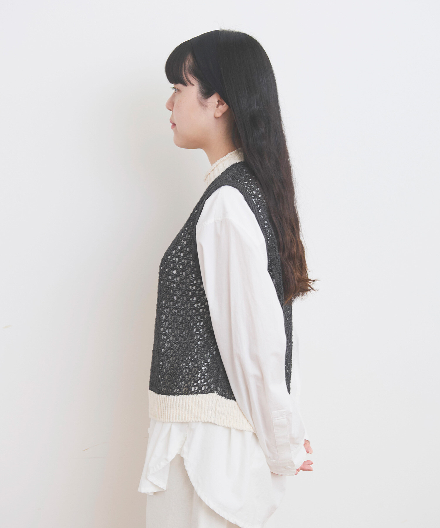 ambi.MAX 変形メッシュ編みベスト buoybuoy yuni ambi.MAX 変形メッシュ編みベスト buoybuoy yuni - メルカリ