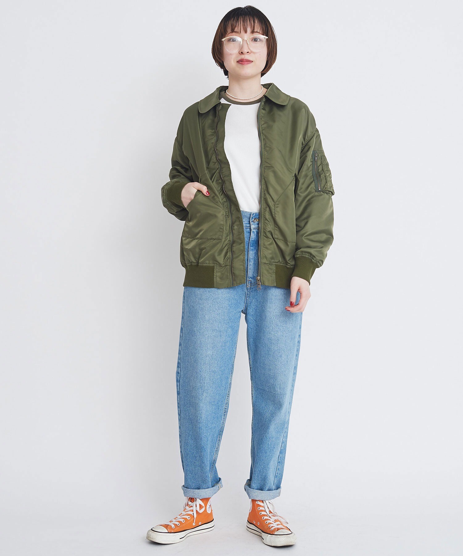 AMBIDEX Store ○MA-2 オーバーサイズ ブルゾン(F KHAKI): l'atelier