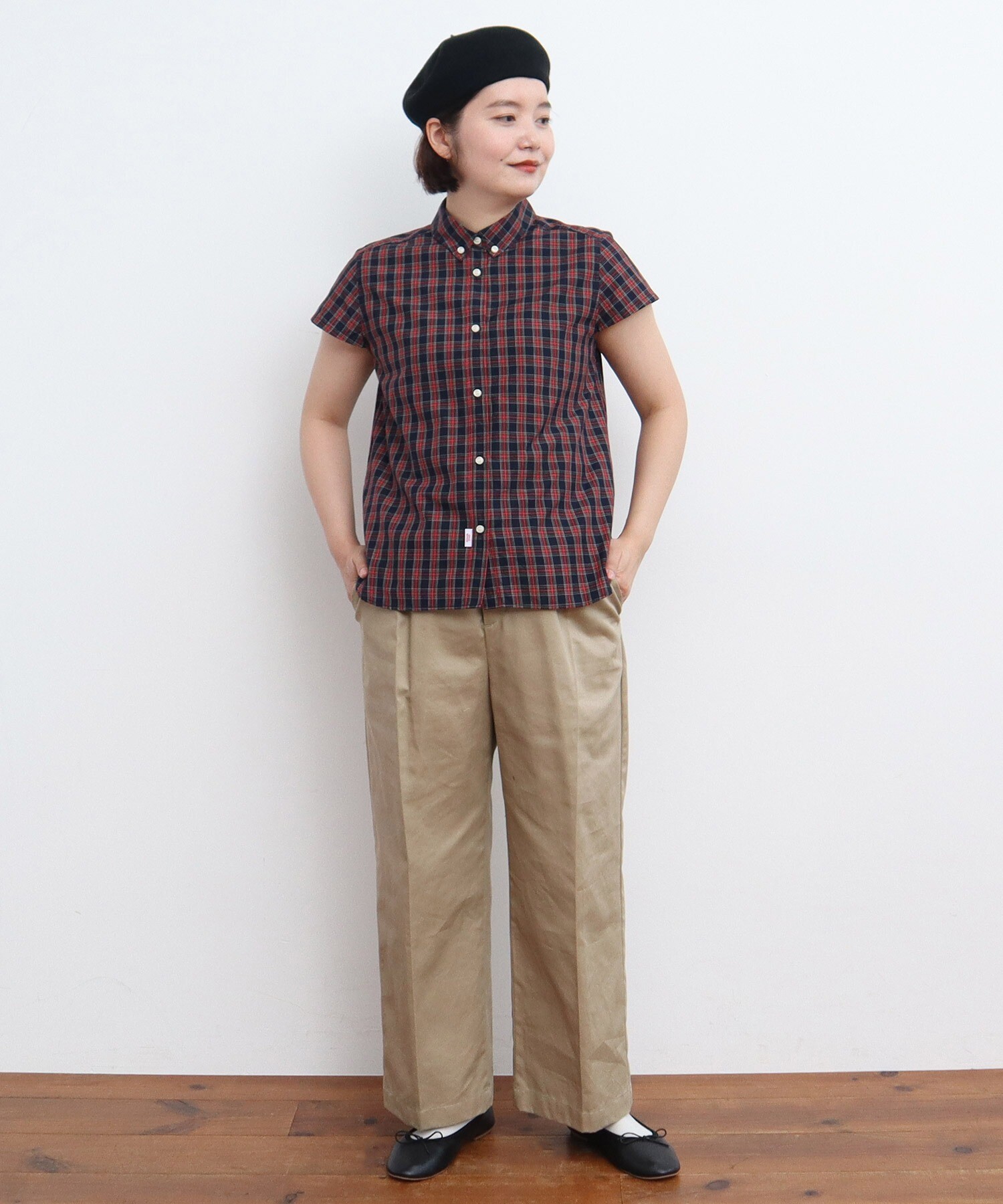 Anthropologie ヘレン コットンシルク 半袖 ボタンダウンシャツ I cotoni di Albini 半袖ボタンダウンポロシャツ(11635601-2025