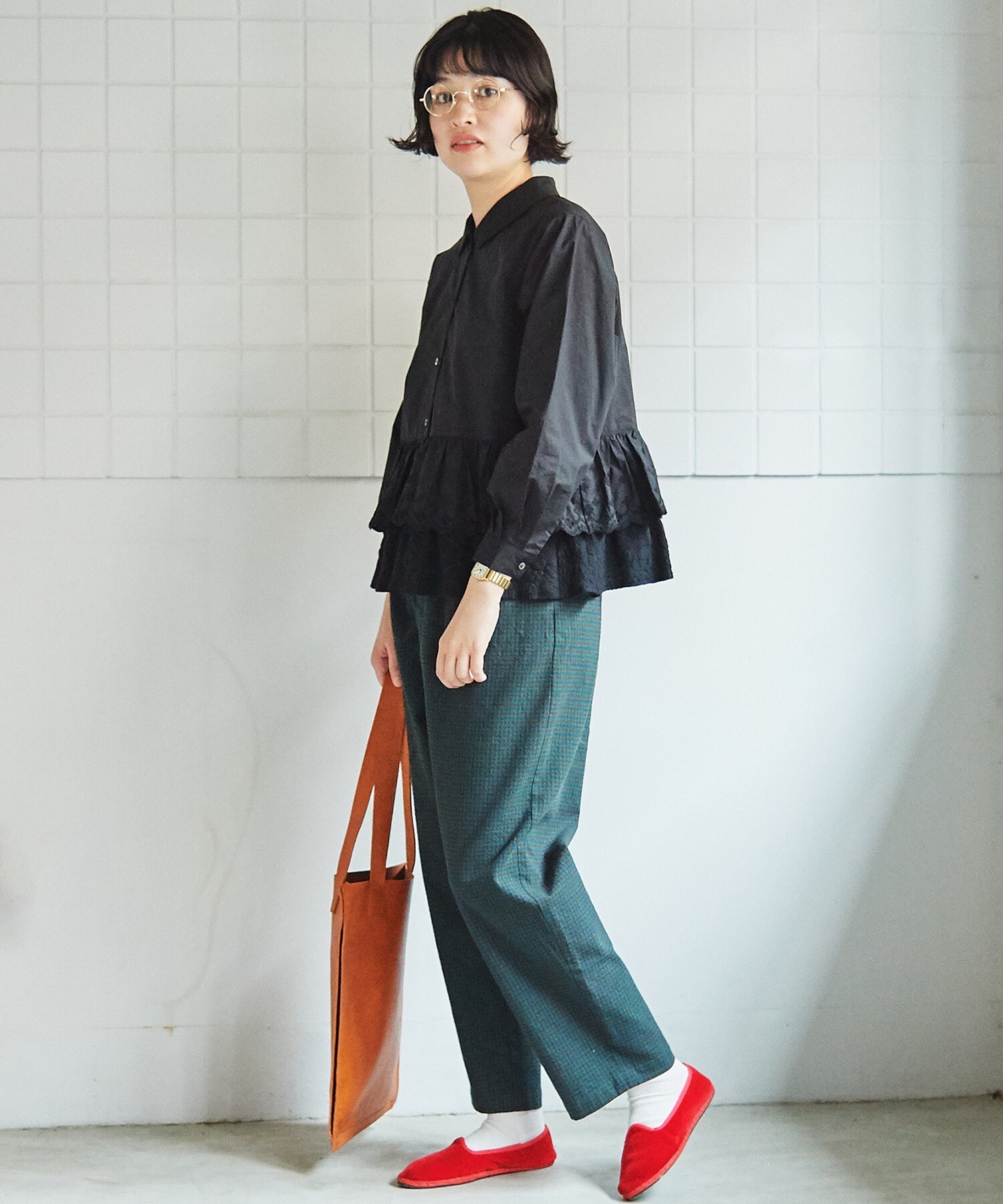 AMBIDEX Store ○flower lace ブラウス(F クロ): bulle de savon