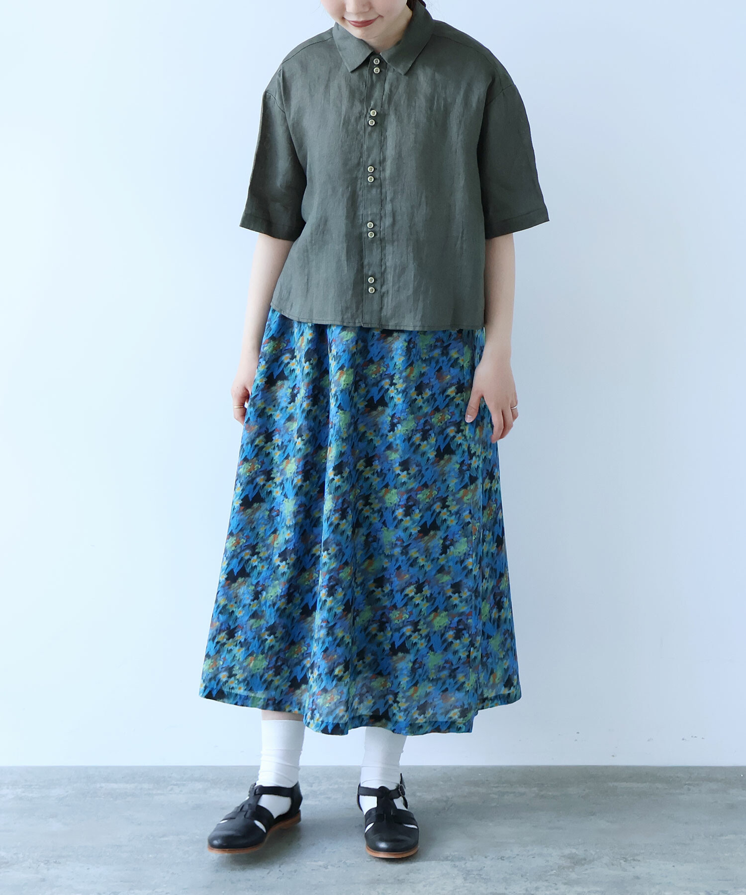 AMBIDEX Store 【予約販売】○ 60sフレンチリネン boy shirt(F ピンク