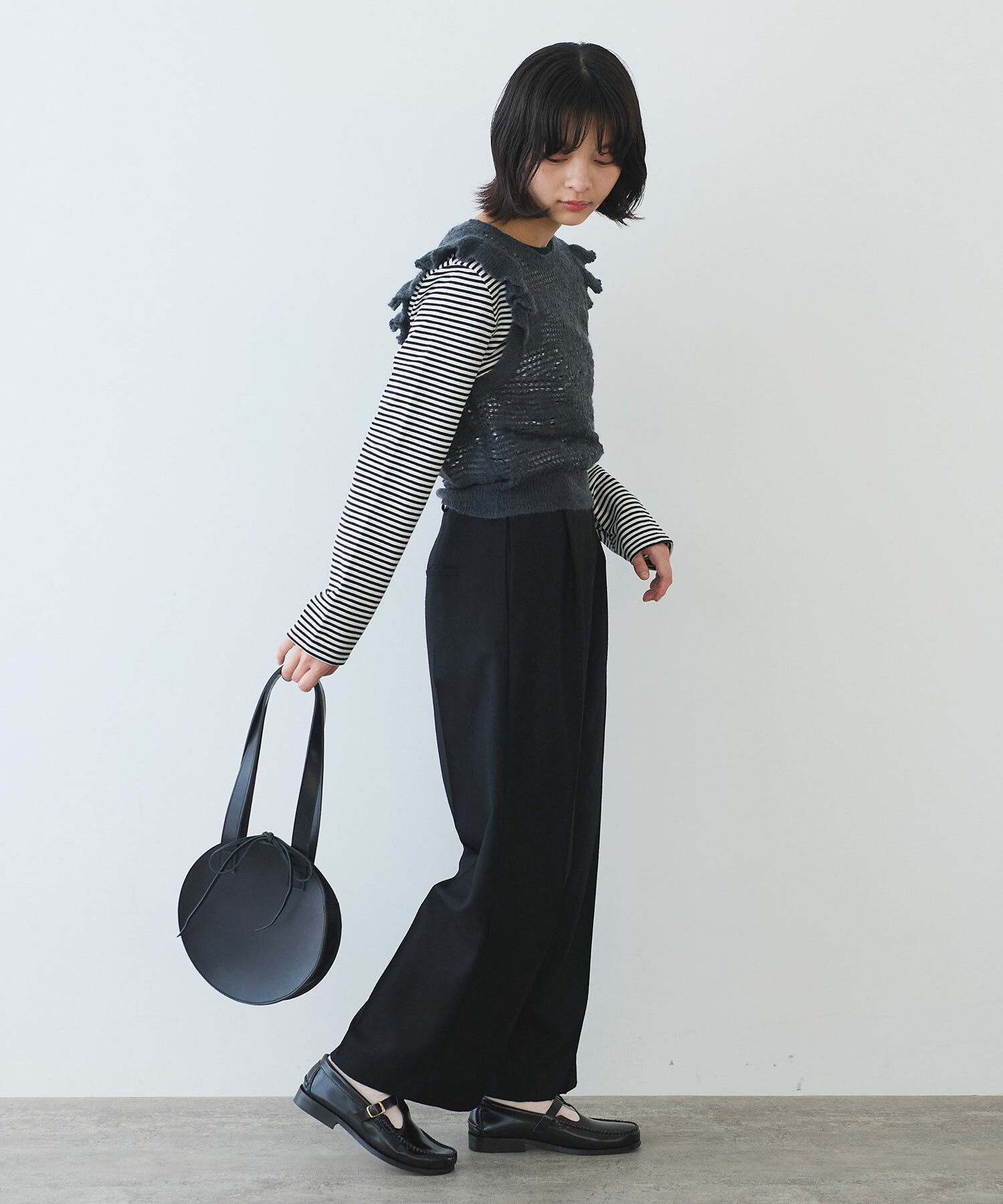 AMBIDEX Store ○ hana hana モヘア ベスト(F サックス): bulle de savon