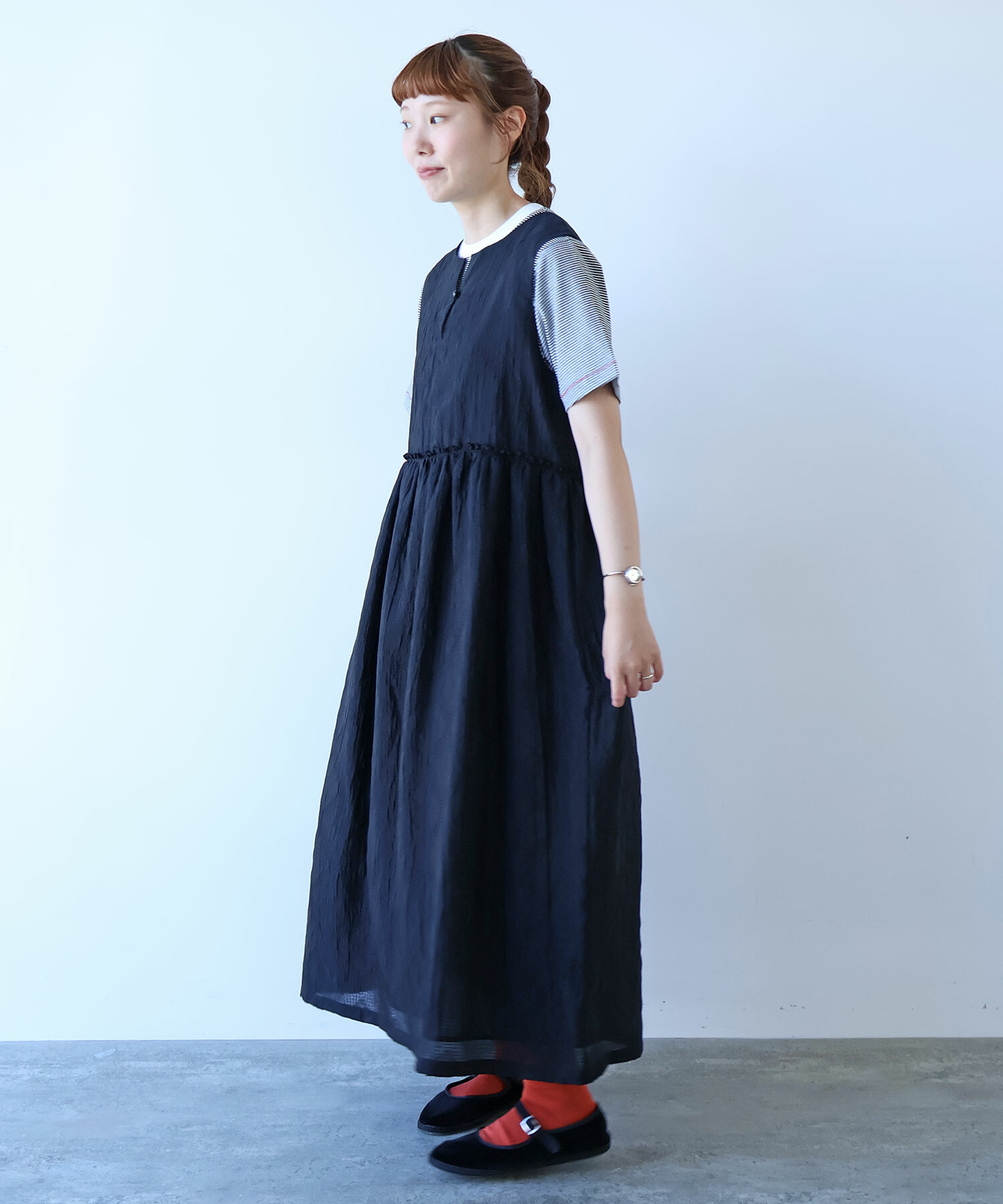 AMBIDEX Store ○ おはな ダイヤジャカード ワンピース(F シロ): bulle