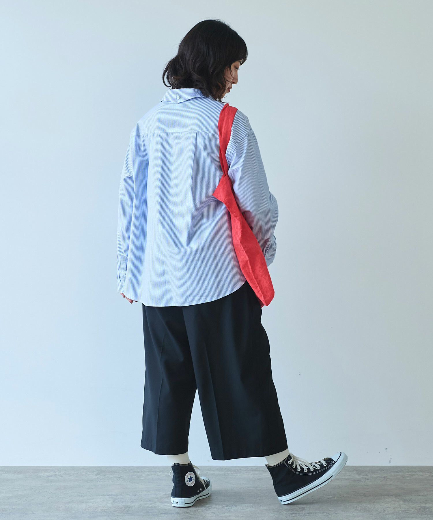 AMBIDEX Store 〇 T/R みじかめスラックス(F クロ): bulle de savon
