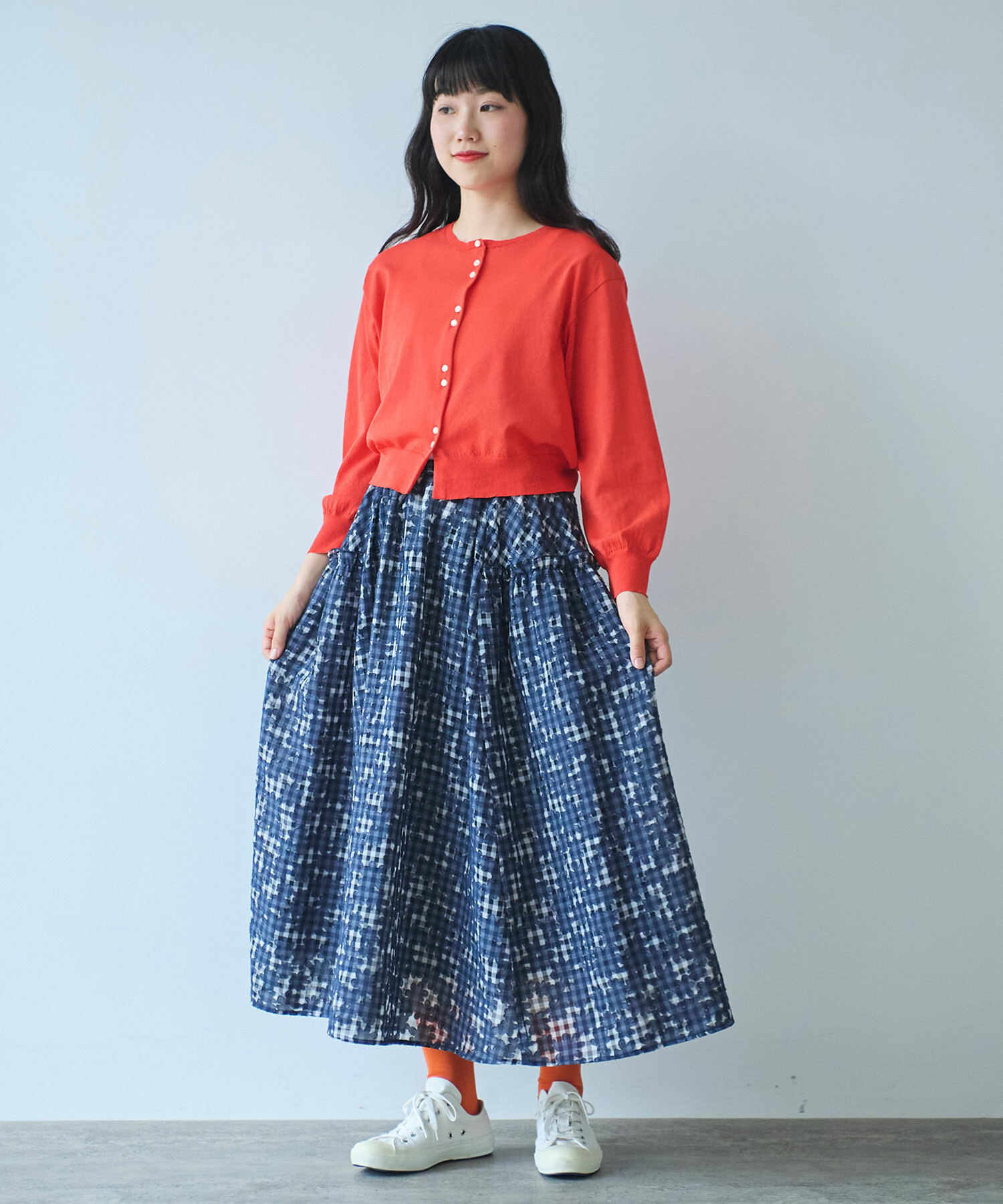 AMBIDEX Store 〇gingham×hana opal スカート(F コン): bulle de
