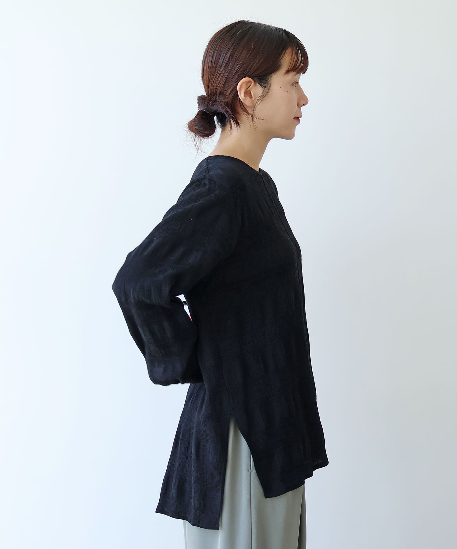 AMBIDEX Store レーヨン/コットン/ジャカード no collar back