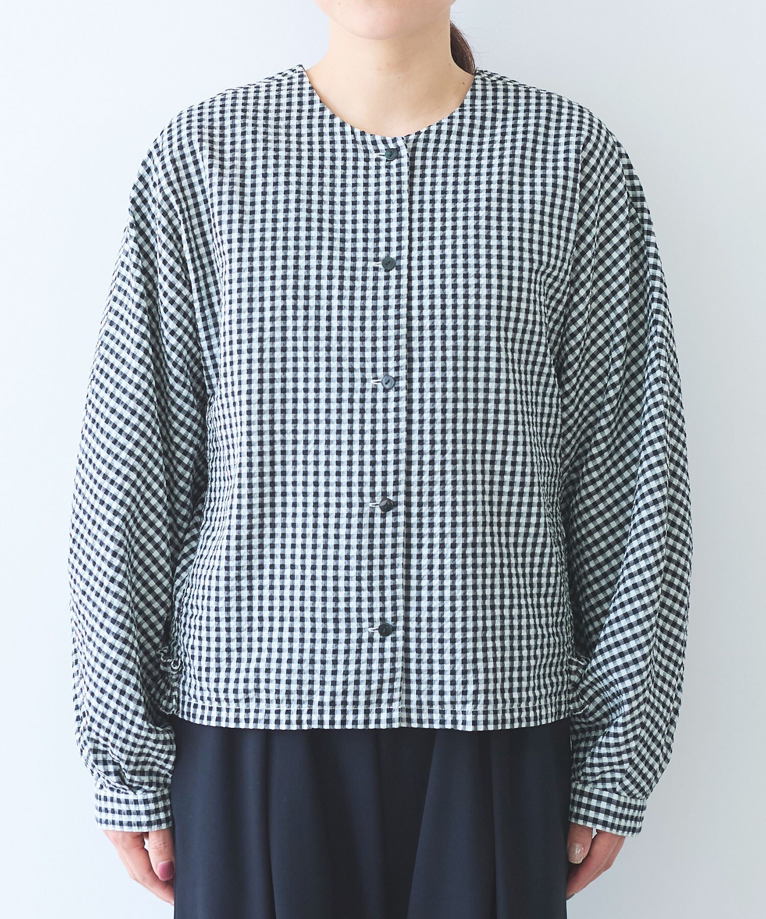 Merlette◆カシュクールショートブラウス/XS/コットン/YLW/32-01-82-01026 パール付オーバーシルエットシャツ(ブラウス・シャツ) | al'aise