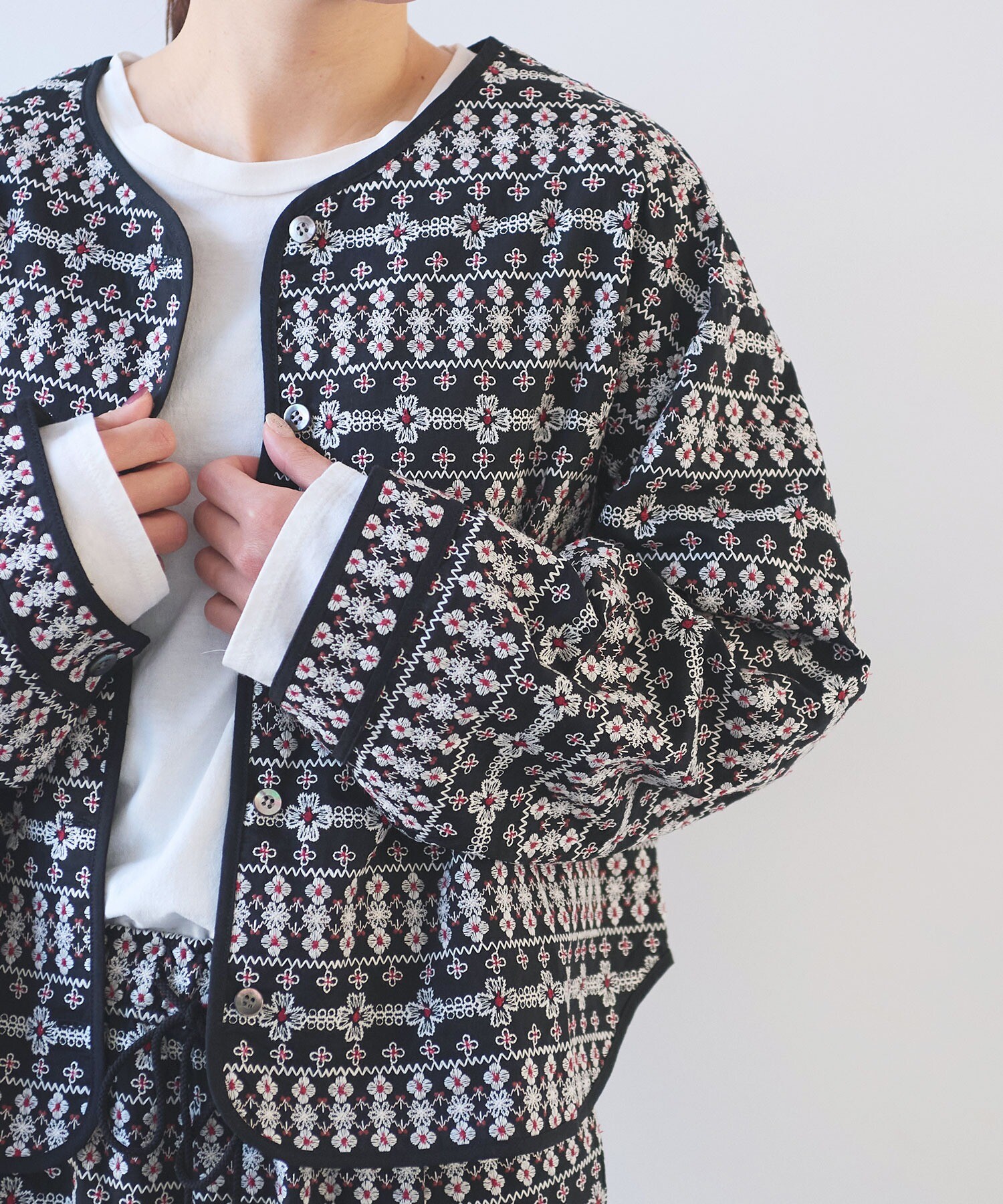 AMBIDEX Store ○総刺繍haori 2way ブラウス(F コン): yuni