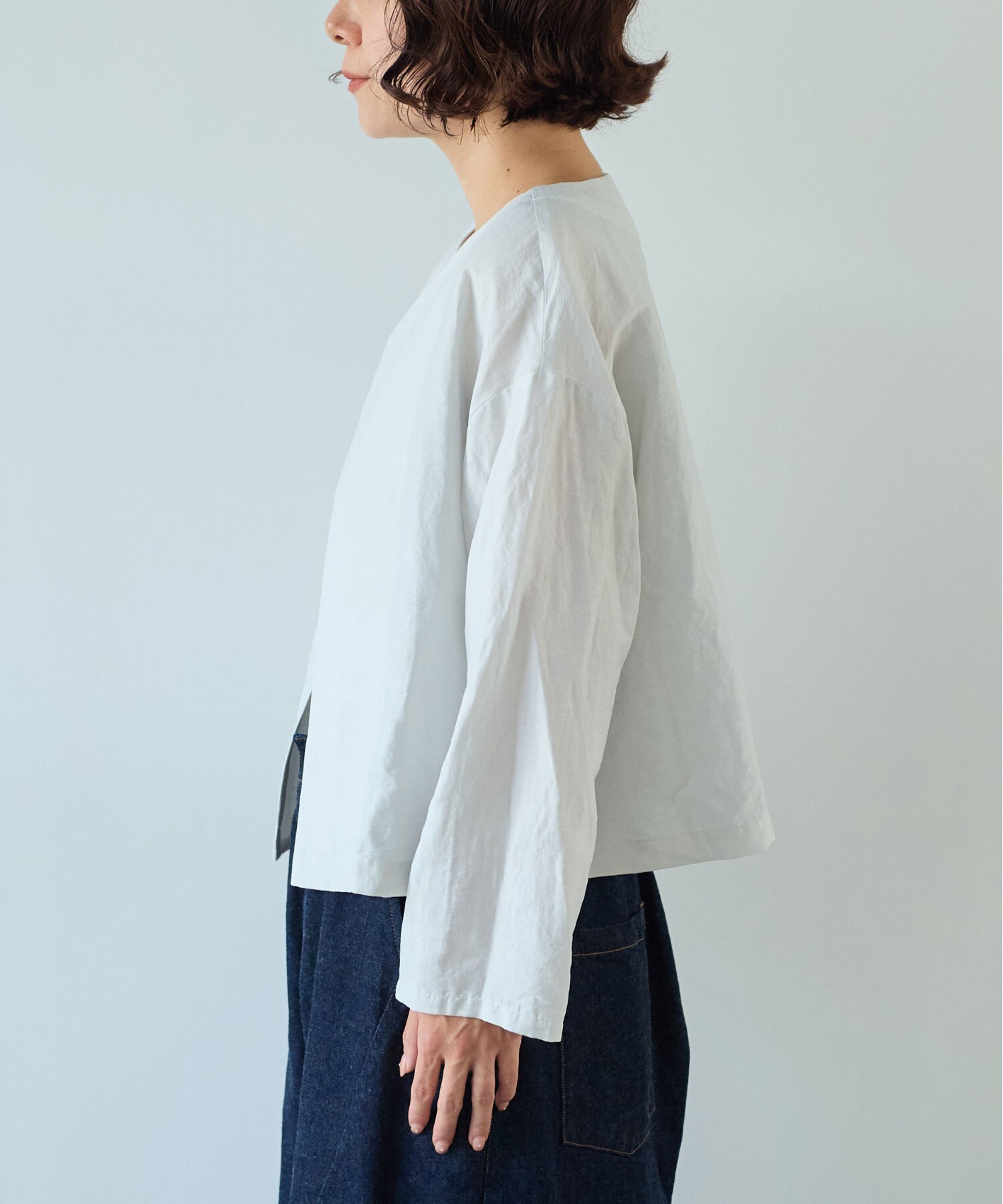 AMBIDEX Store Vis/L/Ny Sheer haori ブラウス(F グレー): yuni
