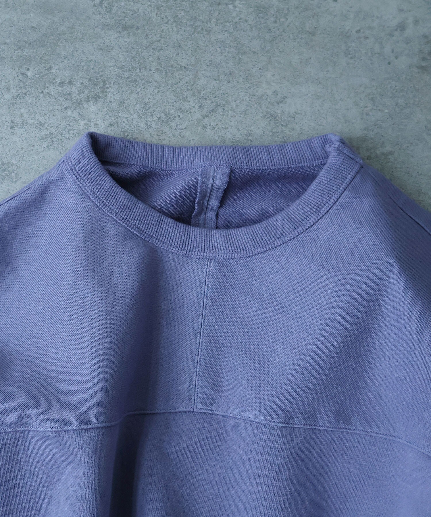 AMBIDEX Store ○highcountコットン裏毛cocoonプルオーバー(F サックス